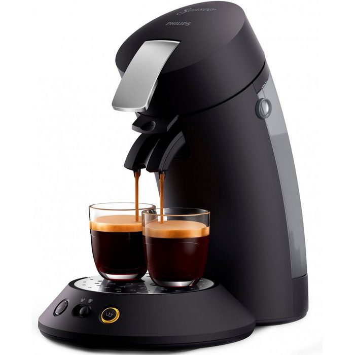 Philips Kaffeepadmaschine Senseo CSA220/69 Original Plus Premium - Kaffeepadmaschine - matt schwarz/metall
