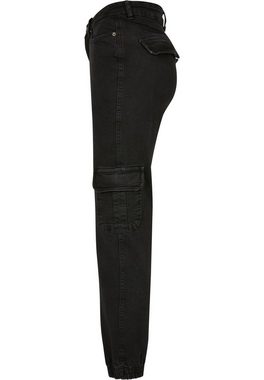 URBAN CLASSICS Stoffhose Urban Classics Damen Ladies Organic Stretch Denim Cargo Pants (1-tlg)