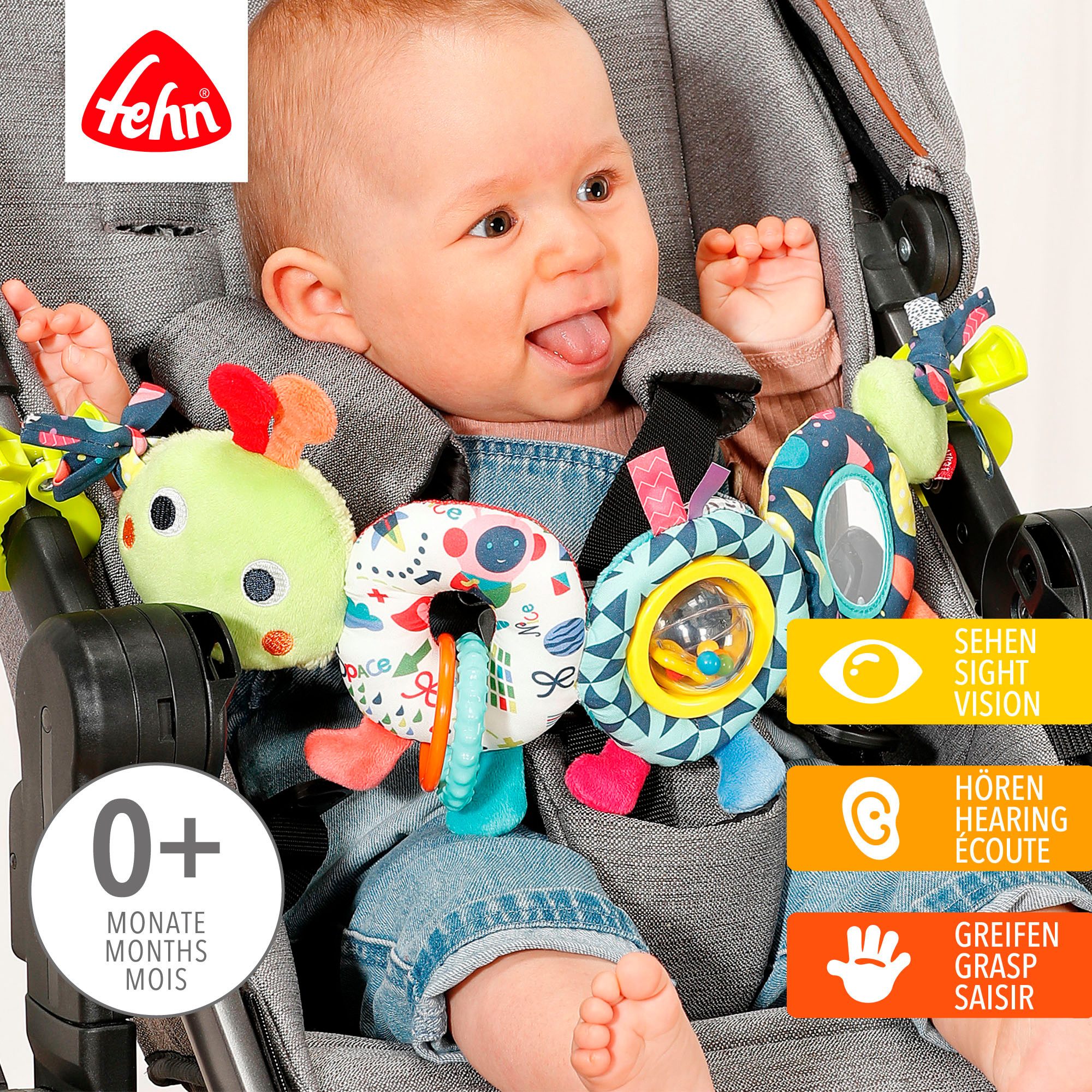 Fehn Kinderwagenkette COLOR Friends, Raupe