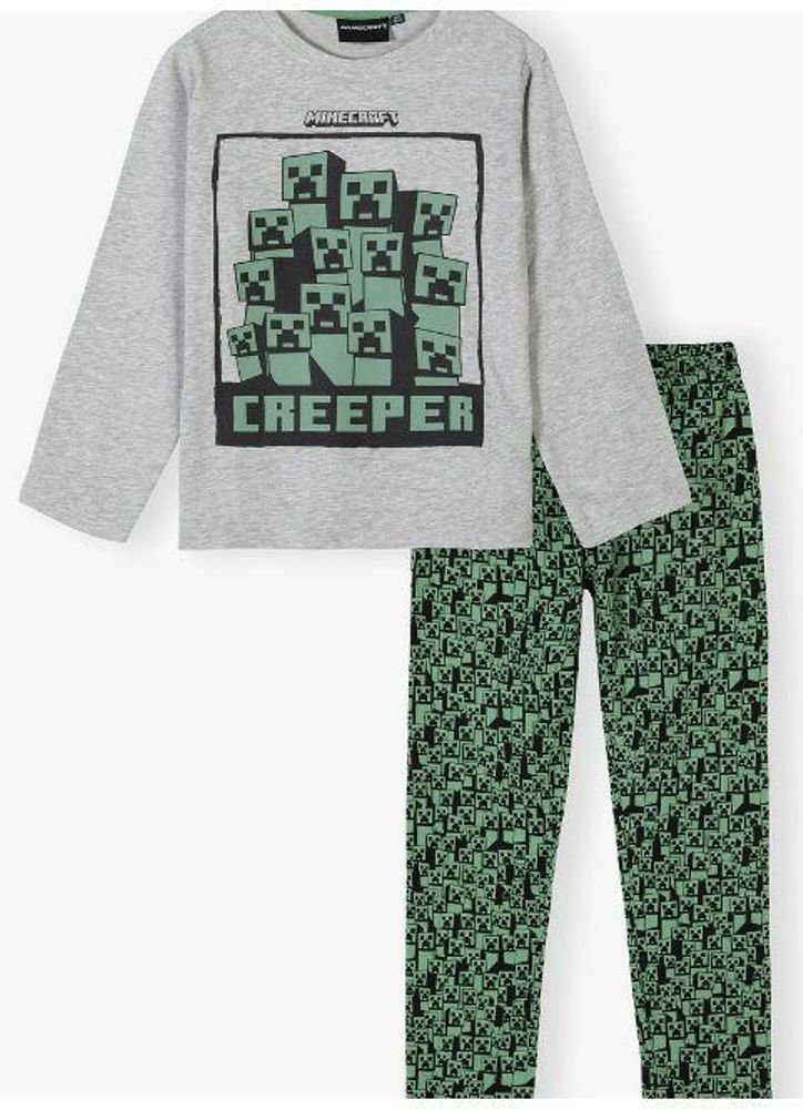Minecraft Schlafanzug MINECRAFT Kinder Pyjama langer Schlafanzug für Jungen + Mädchen