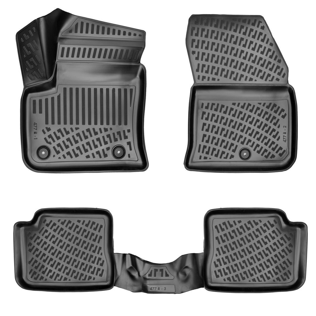 Auto-Fußmatte 3D Fußmatten Set für Opel Mokka-E Elektro ab 2021 (Kein Verbrenner)