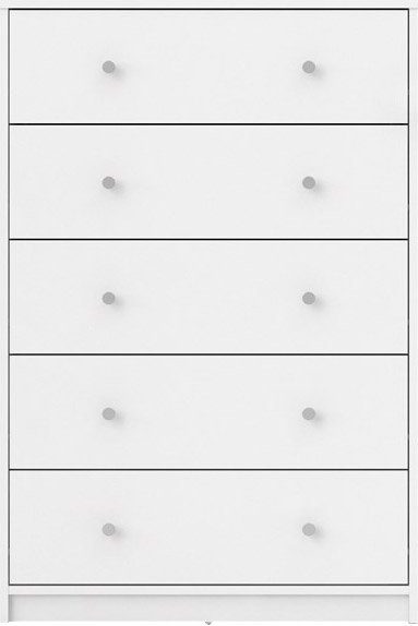 Weiss cm graue 108,1 x viel Stauraum, | affaire Mit Knopfgriffe, 72,4 x Schubkastenkommode, weiß Home 29,8