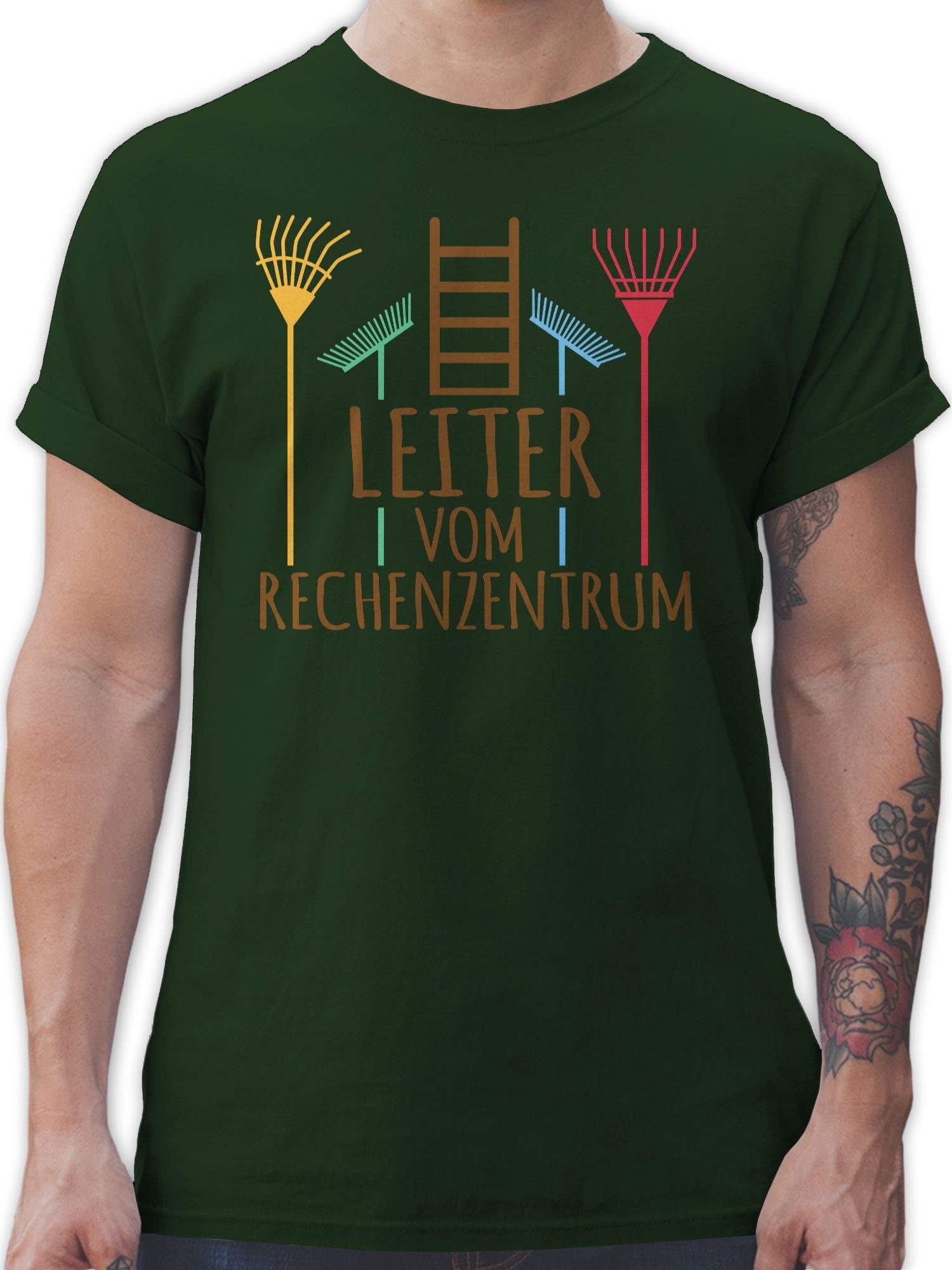 Shirtracer T-Shirt Leiter vom Rechenzentrum dunkel Herren & Männer Geschenke 03 Dunkelgrün