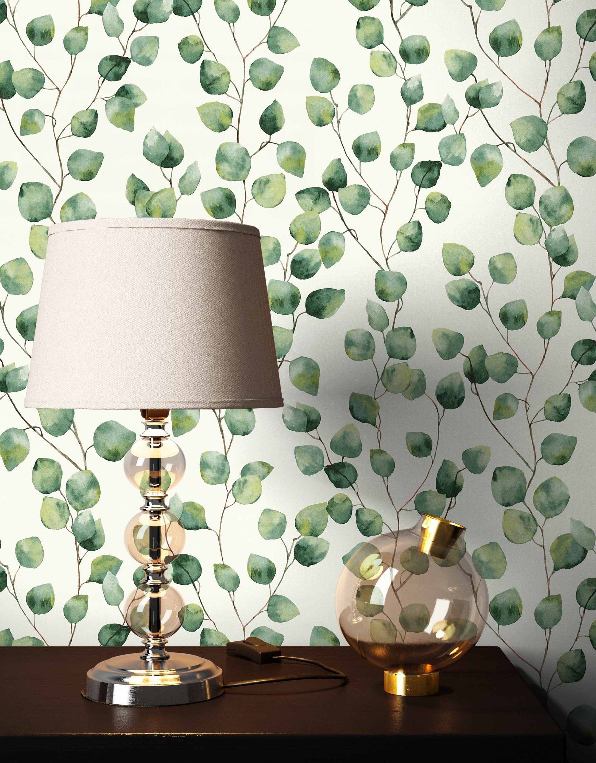 Newroom Vliestapete, Grün Tapete Floral Dschungel günstig online kaufen