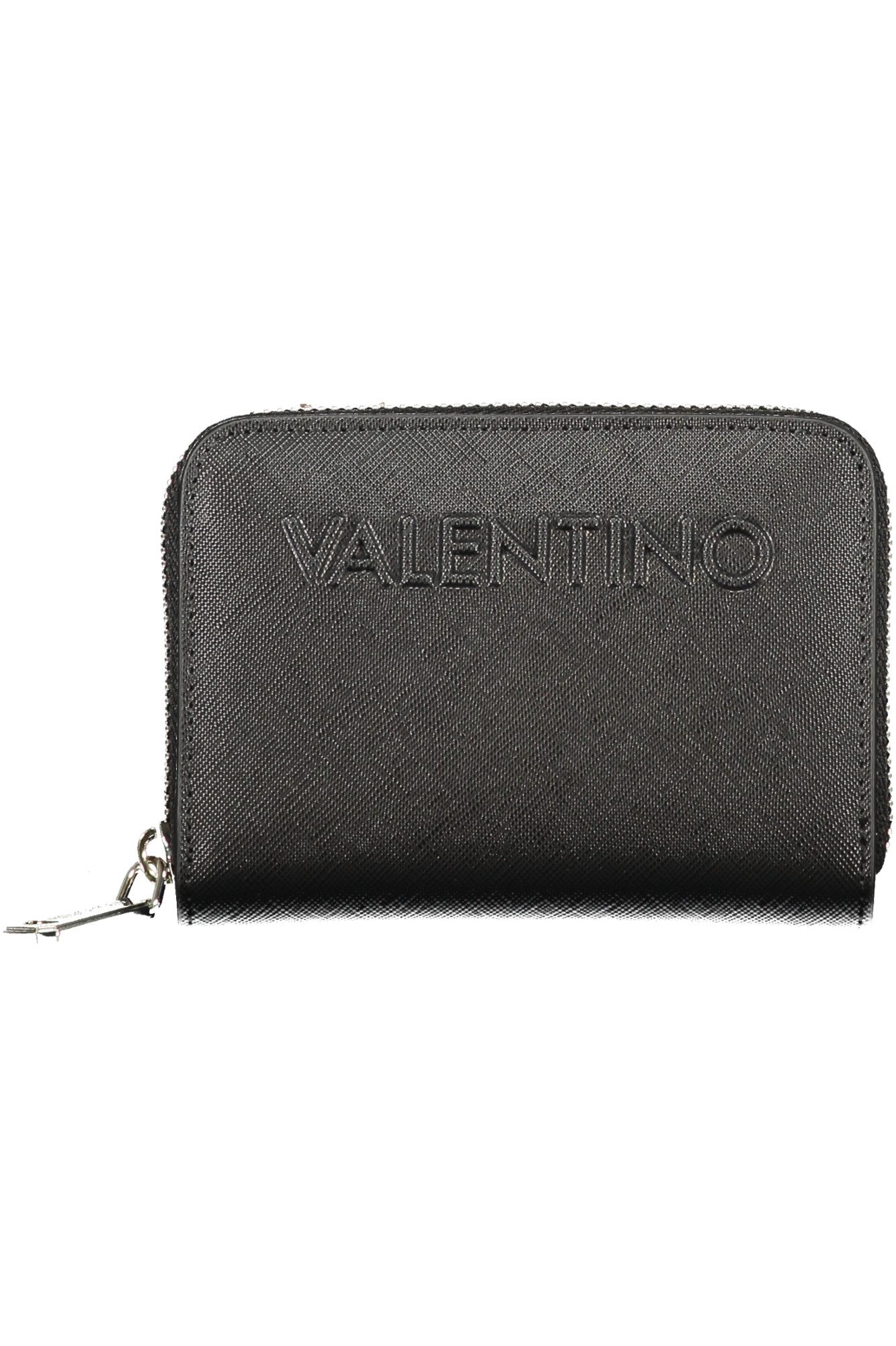 Valentino Geldbörse, Stylische schwarze Damengeldbörse mit vielen Fächern und Reißversch