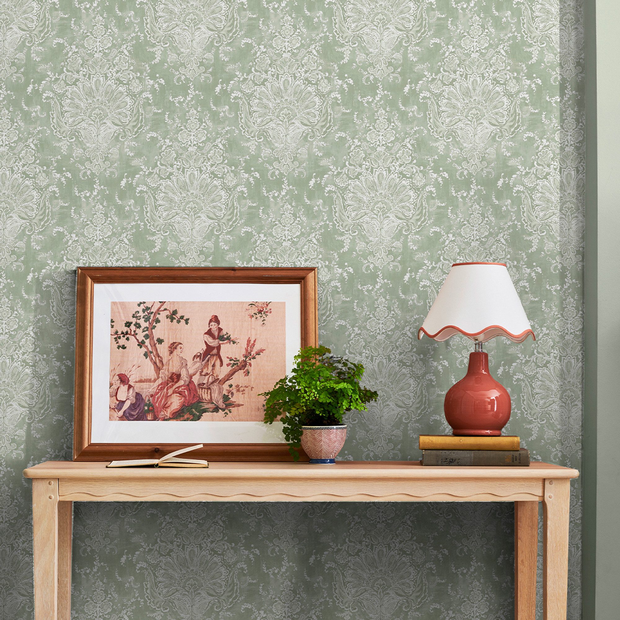 LAURA ASHLEY Vliestapete MADDOX, glatt, floral, (1 St), Design Tapeten