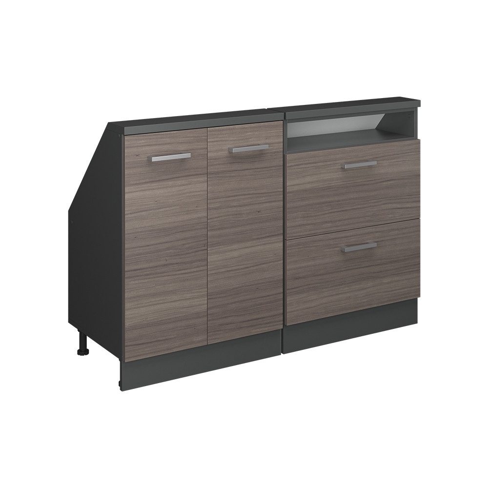 Vicco Unterschrank R-Line, Edelgrau/Anthrazit, 120 cm günstig online kaufen
