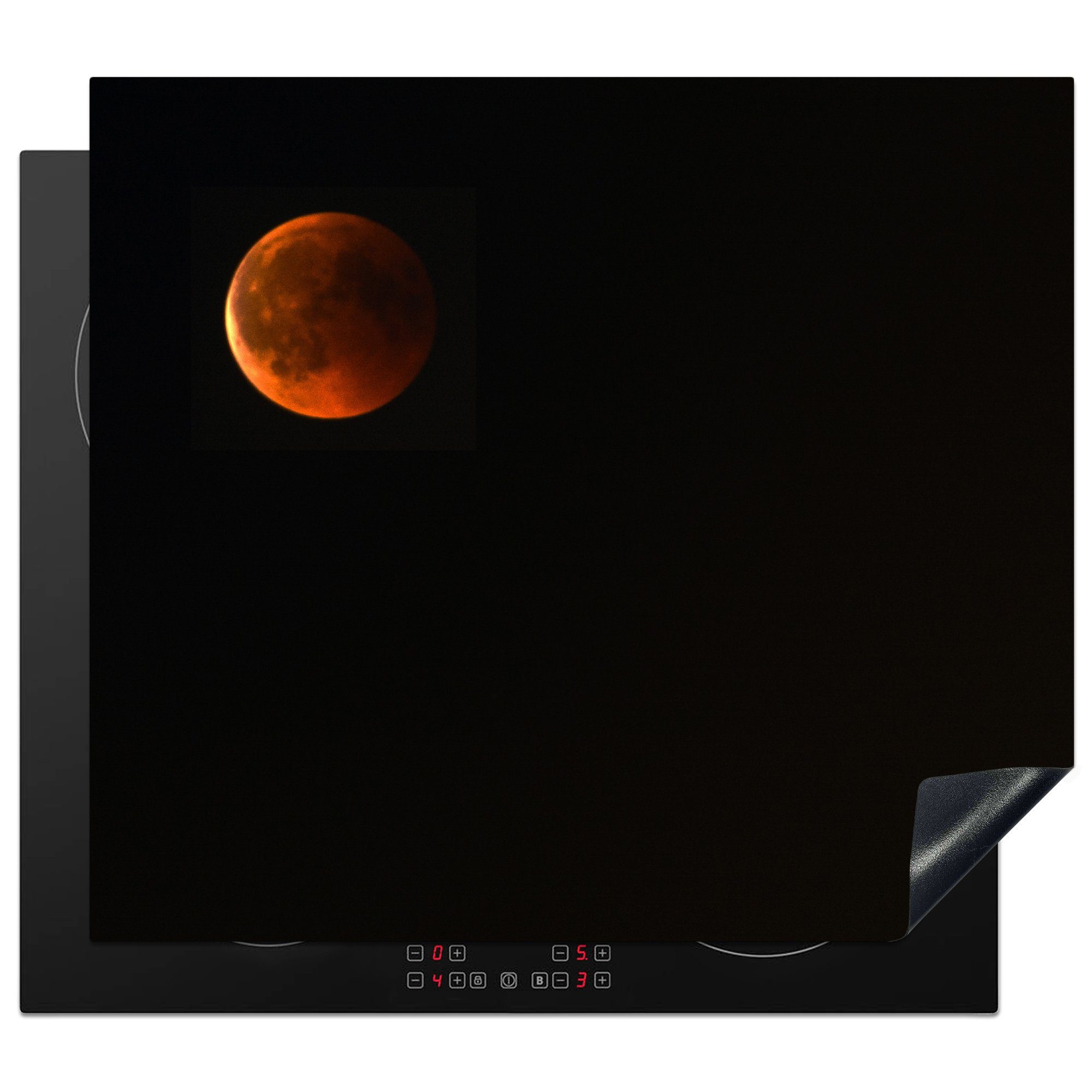 MuchoWow Herdblende-/Abdeckplatte Der Planet nutzbar, cm, Vinyl, (1 Arbeitsfläche Sternenhimmel, 60x52 an einem Mobile tlg), Mars Ceranfeldabdeckung dunklen