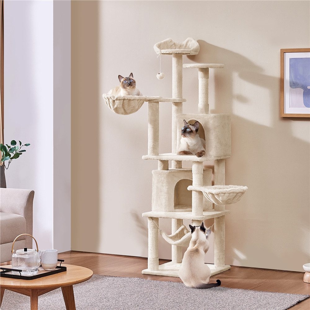Yaheetech Kratzbaum, XXL Katzenkratzbaum 175 cm deckenhoch günstig online kaufen