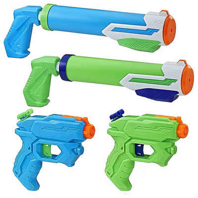 Hasbro Wasserpistole Super Soaker Floodtastic 4er Party Pack, Auf zur Wasserschlacht!