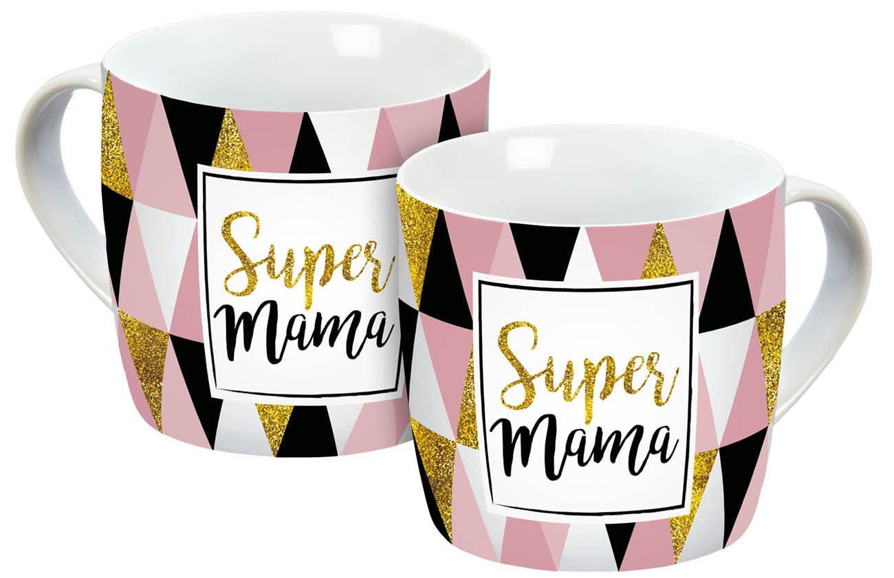 Tasse Super Mama Muster