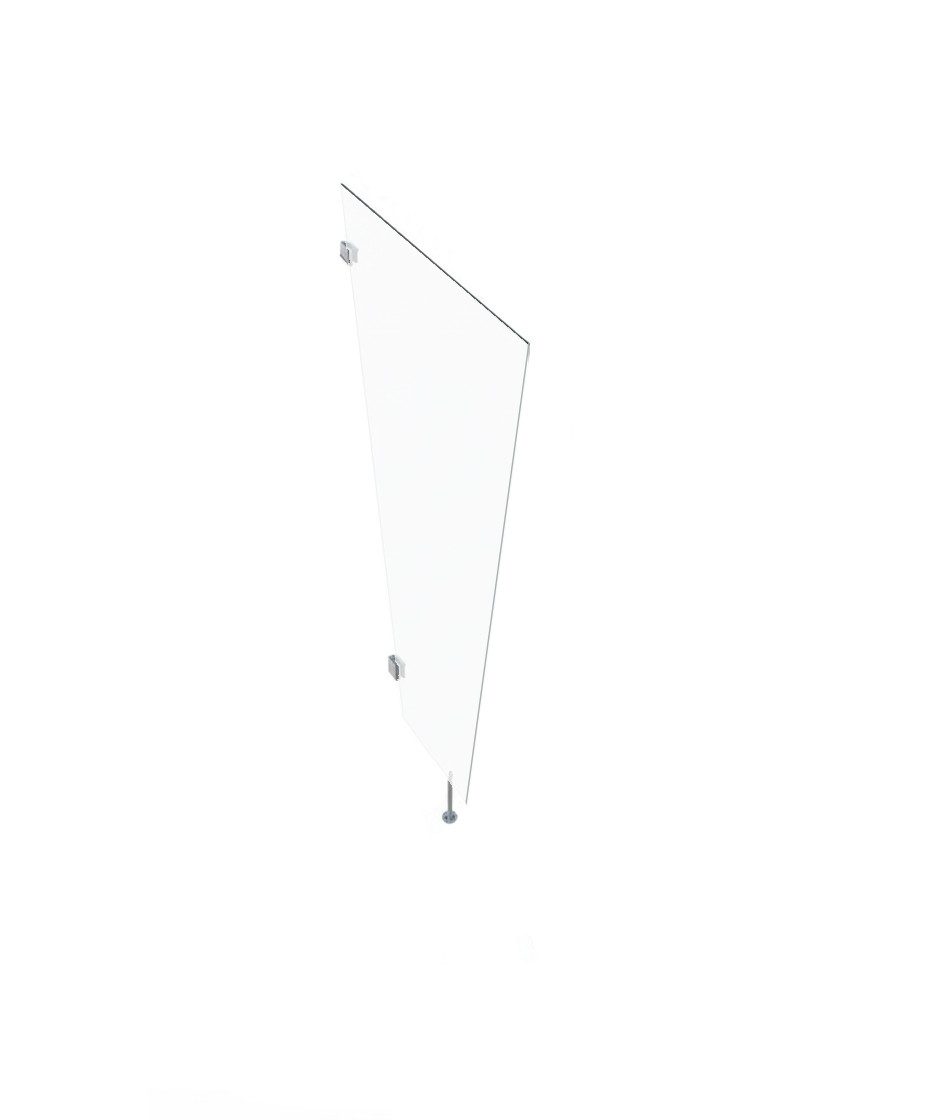 Glaszentrum Hagen Vordach Glaszentrum Hagen 80x200x60 cm Seitenteil für Vordächer Weiß