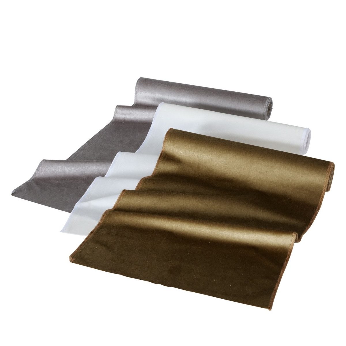 BOLTZE Tischläufer Velvet Dekostoff sortiert mehrf. 200x35cm (1Stück)