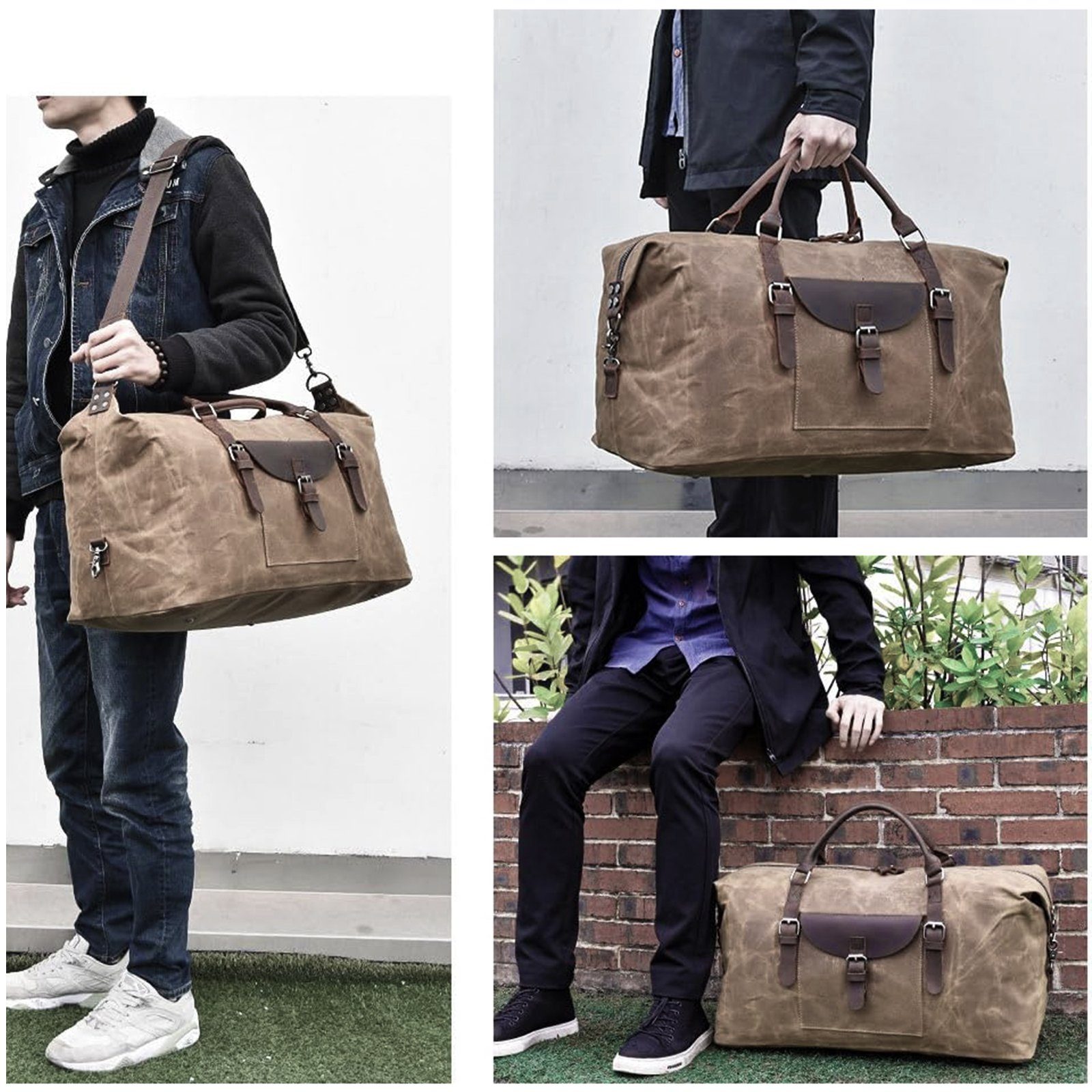 OKWISH Reisetasche Canvas Trainingstasche Sporttasche Handtasche günstig online kaufen
