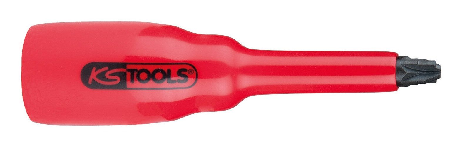 KS Tools Kreuzschlitz-Bit, 3/8" Stecknuss mit Schutzisolierung für PZ-Schrauben, PZ1