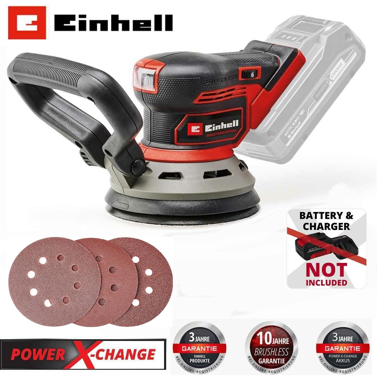 Einhell Akku-Exzenterschleifer Akku-Exzenterschleifer TP-RS 18/32 Li BL-Sol günstig online kaufen