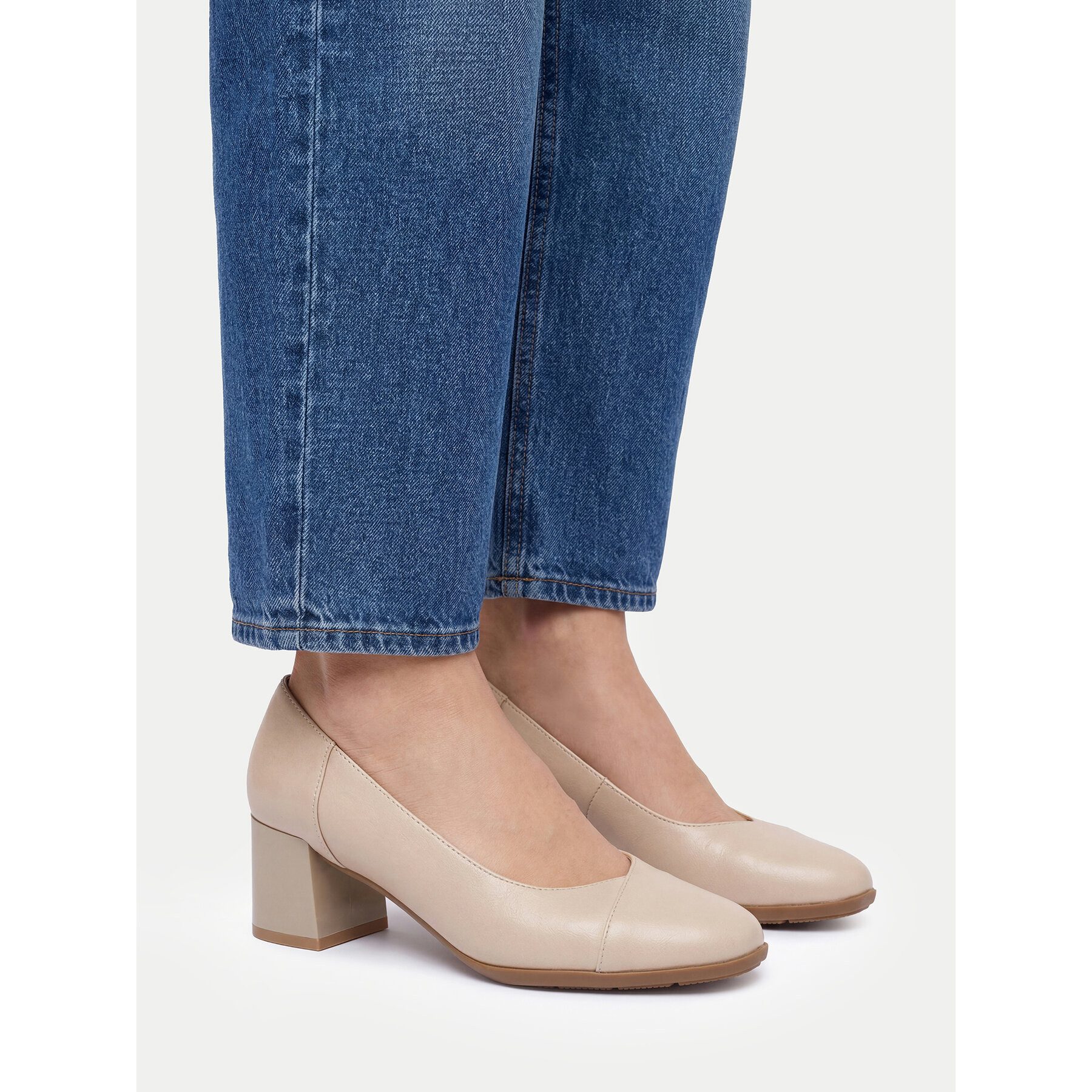 Go Soft Go Soft Damen Pumps 5907964462422 Beige High-Heel-Stiefel