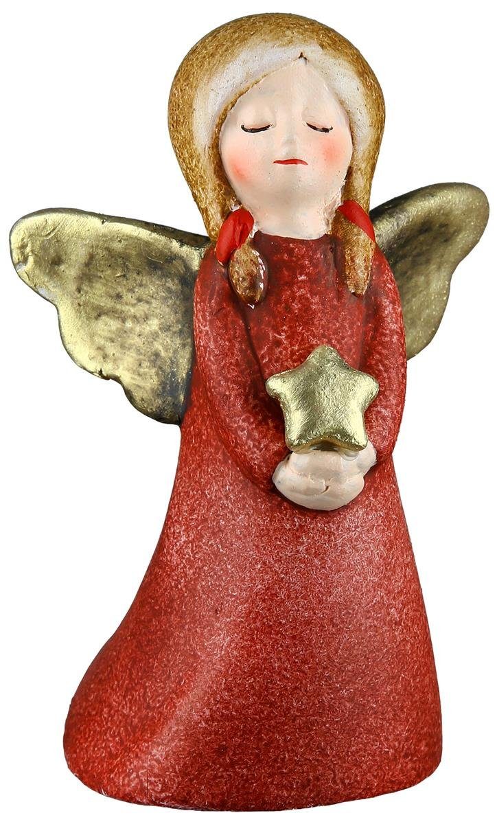goldfarbenen dekojohnson rot Weihnachtsengel 13 cm Flügel Set) mit (kein Engelfigur