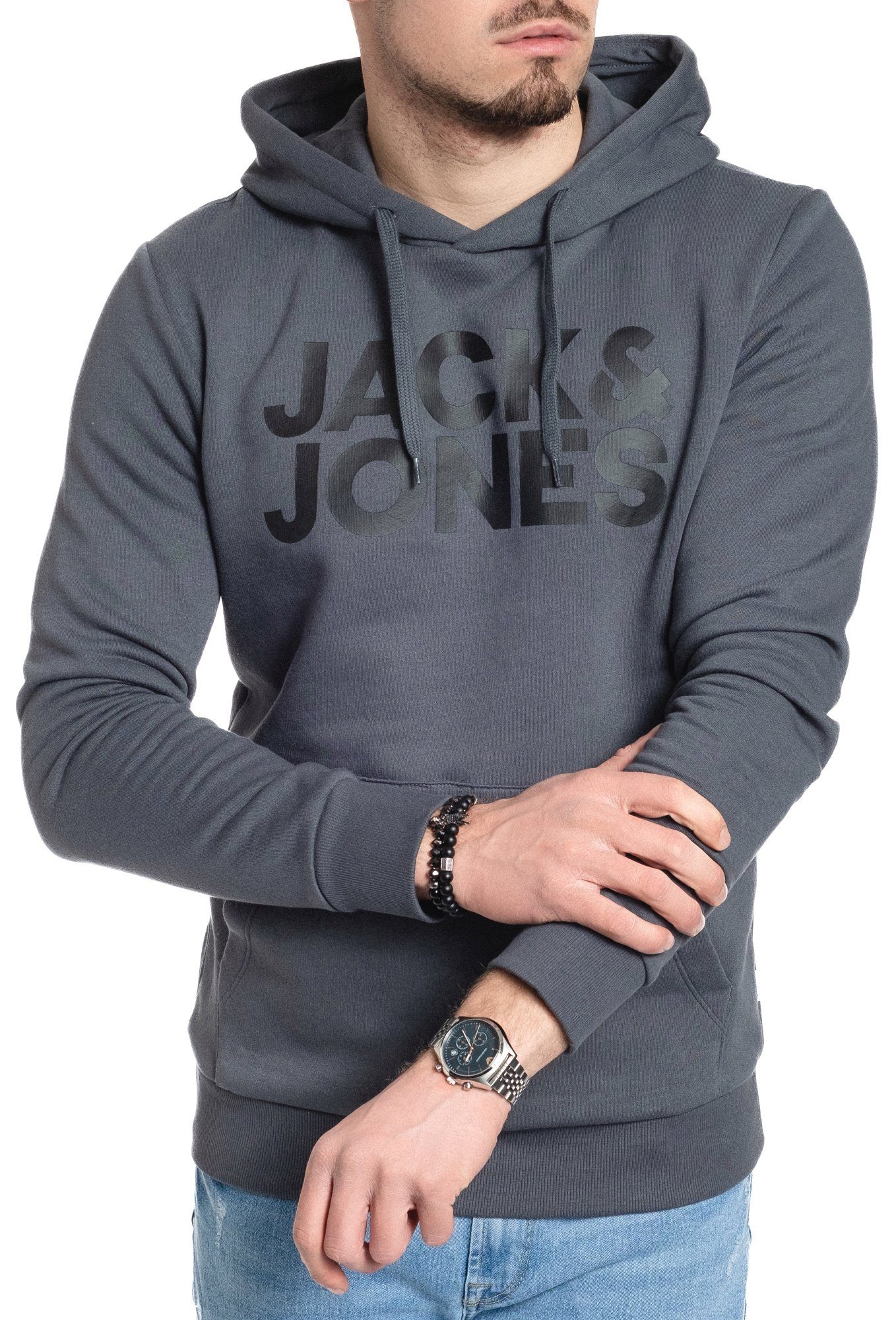 Darkslate-Black Jack & Kapuzensweatshirt Jones mit Kängurutasche