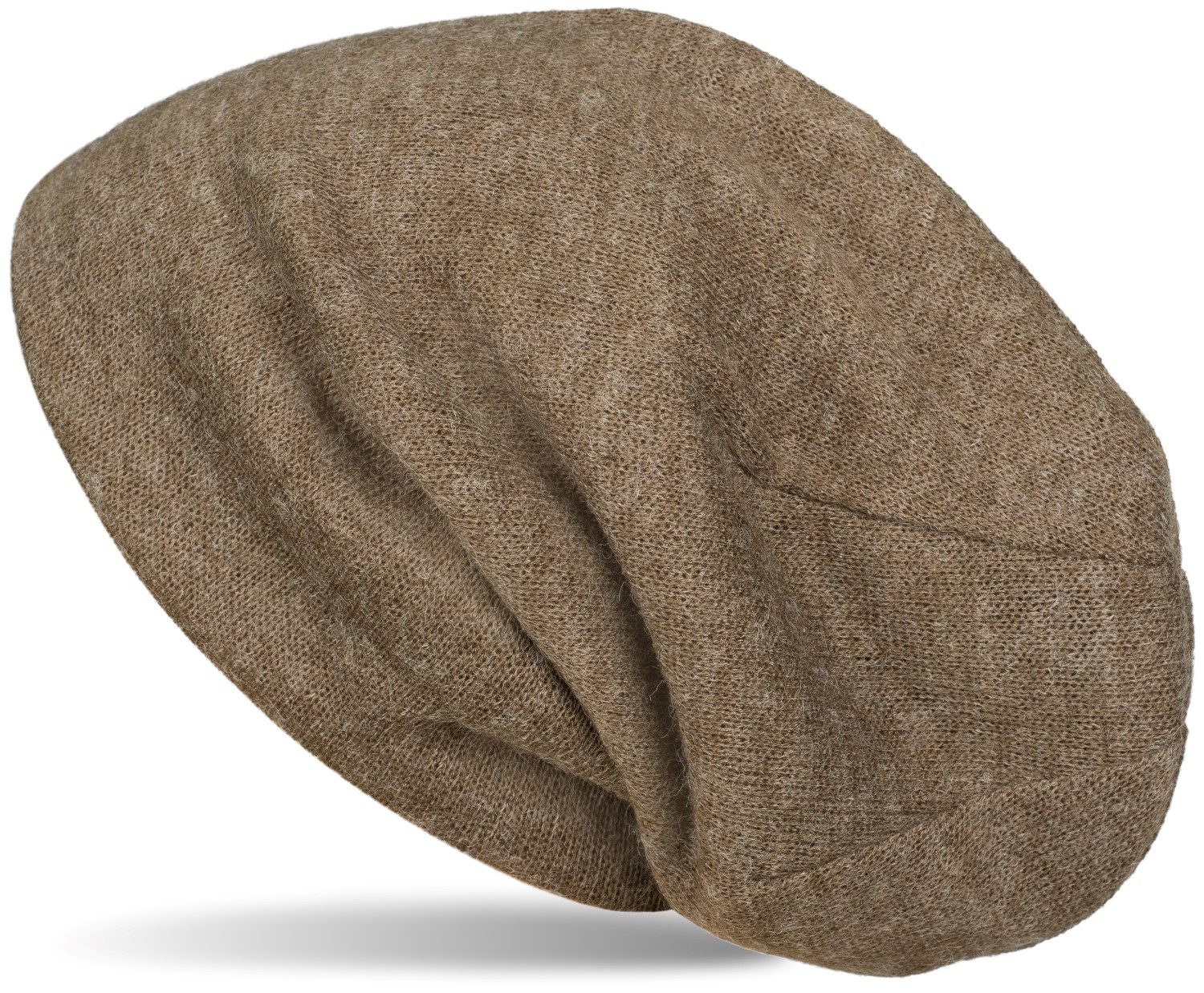 Strickmütze Feinstrick Beanie Meliert