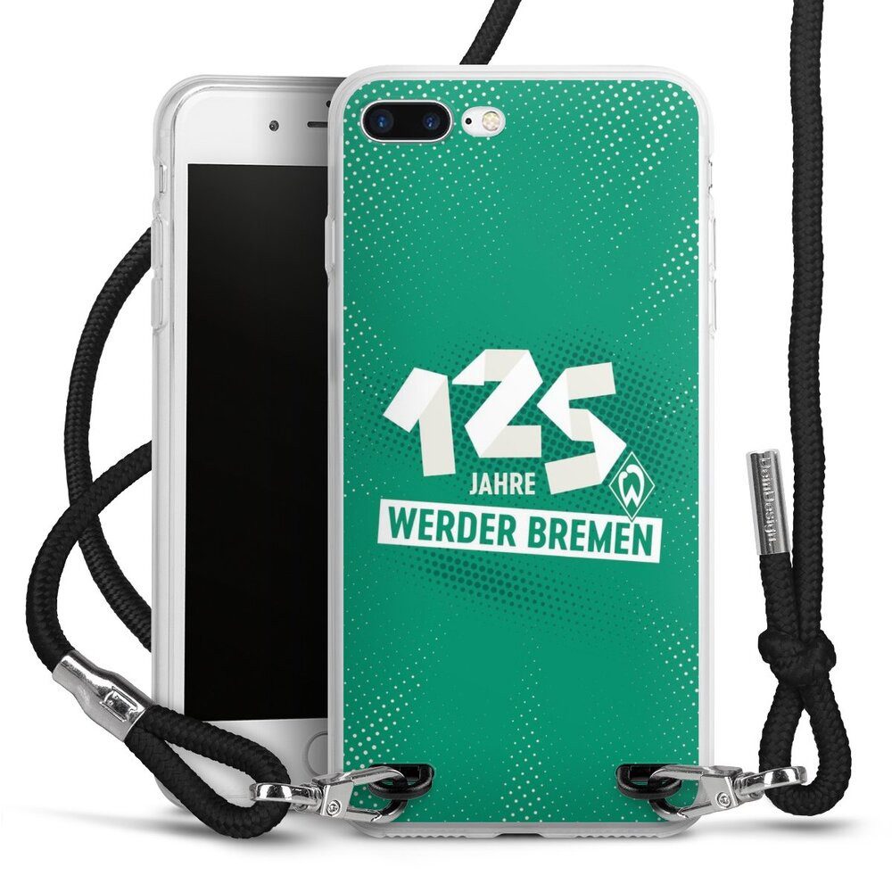 DeinDesign Handyhülle 125 Jahre Werder Bremen Offizielles Lizenzprodukt, Apple iPhone 7 Plus Handykette Hülle mit Band Case zum Umhängen
