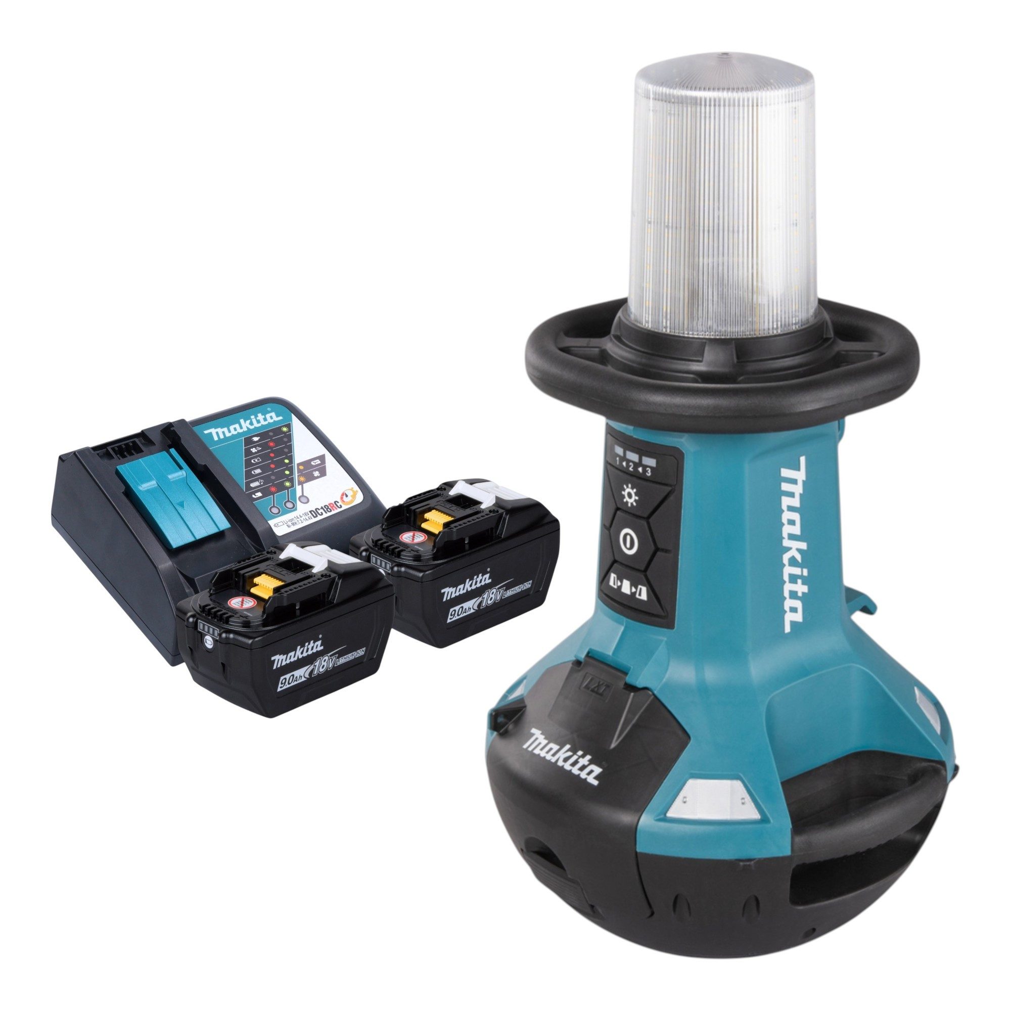 Makita Arbeitsleuchte DML 810 Z Akku LED Flächenlicht 18 / 36 V (2 x 18 V) 5500 lm IP54