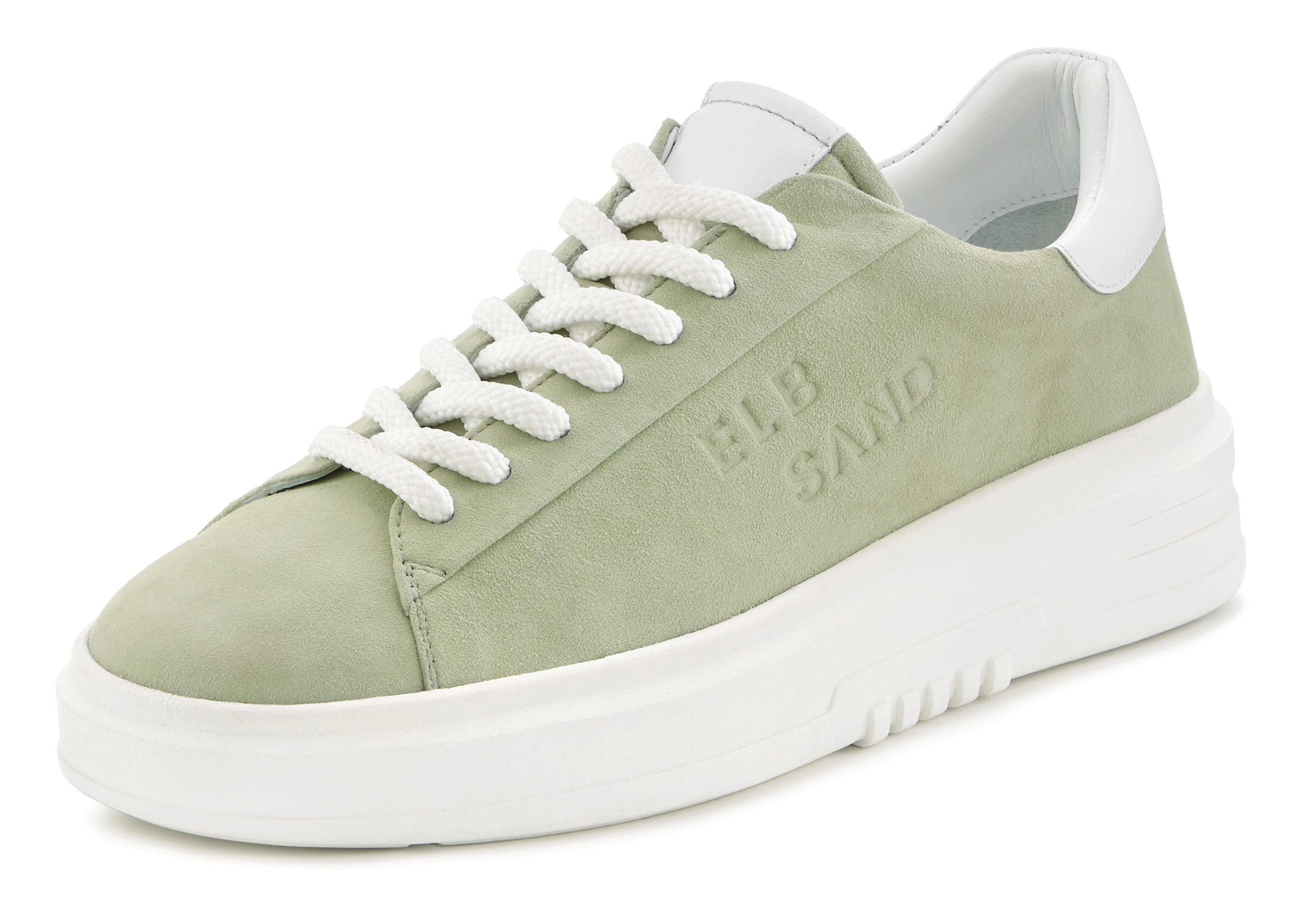 Elbsand Schnürschuh, Turnschuh, Schnürhalbschuh, Freizeitschuh, Ledersneaker Sneaker aus Leder mit modischer Plateausohle. € 99,99