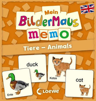 Loewe Spiel, Mein Bildermaus-Memo - Englisch - Tiere - Animals (Kinderspiel)