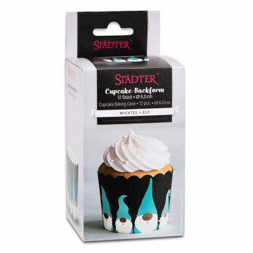 STÄDTER Muffinform Cupcake Wichtel Maxi 12 Stück Papier