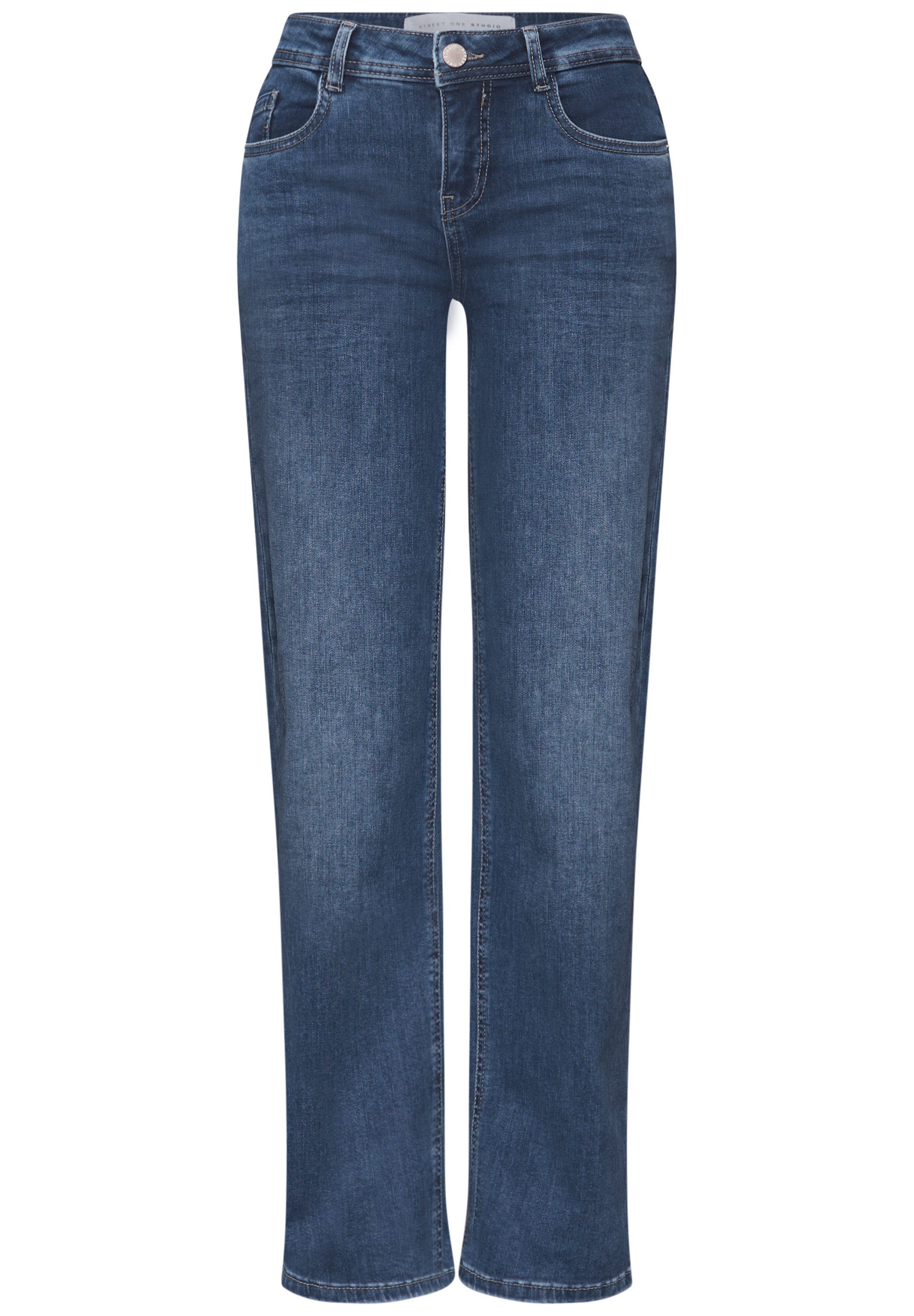 STREET ONE STUDIO Comfort-fit-Jeans mit destroyed Details