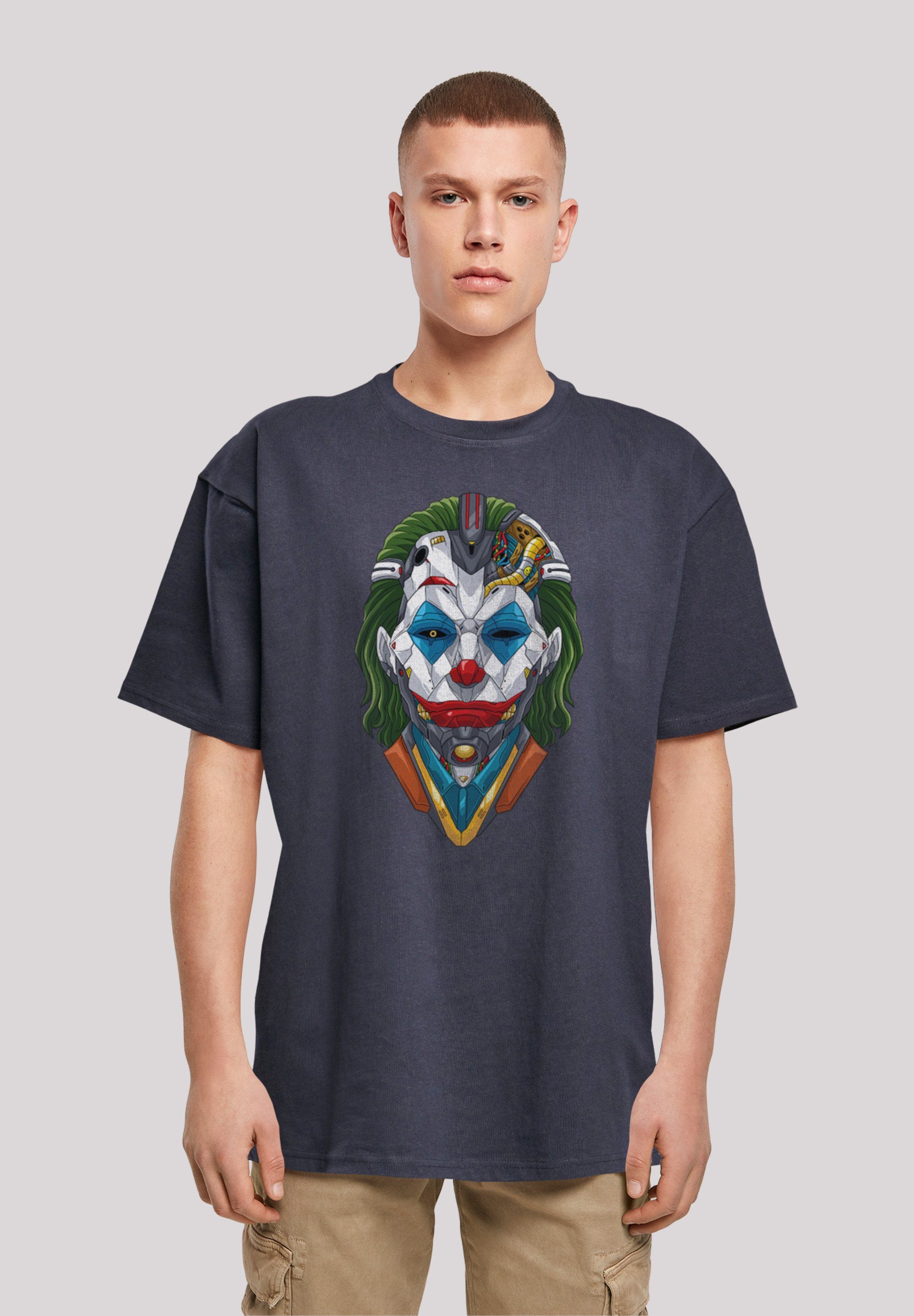 F4NT4STIC T-Shirt Cyberpunk Joker CYBERPUNK STYLES Print navy