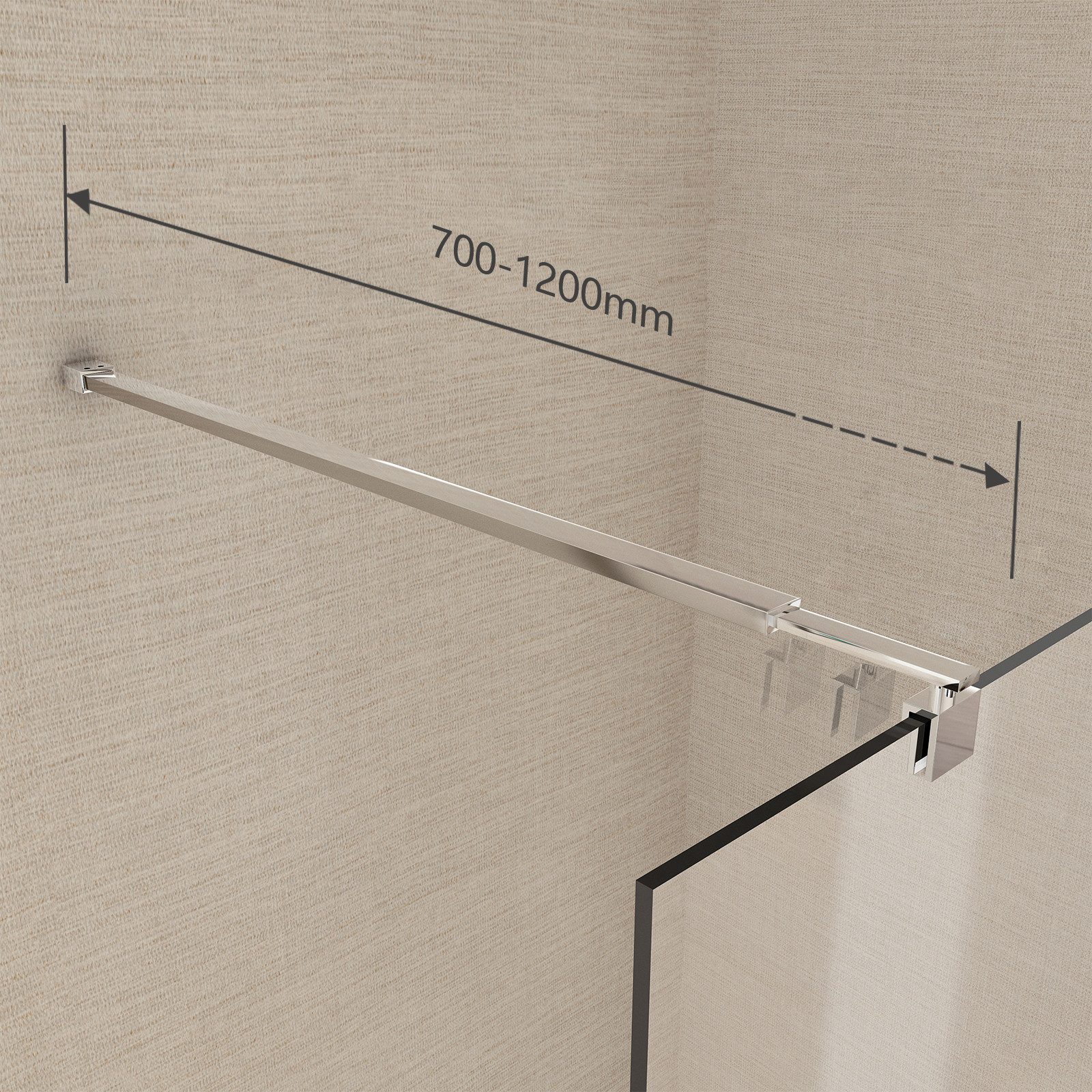 MEYKOERS Duschwand-Stabilisationsstange Stabilisator Duschwand Haltestange günstig online kaufen