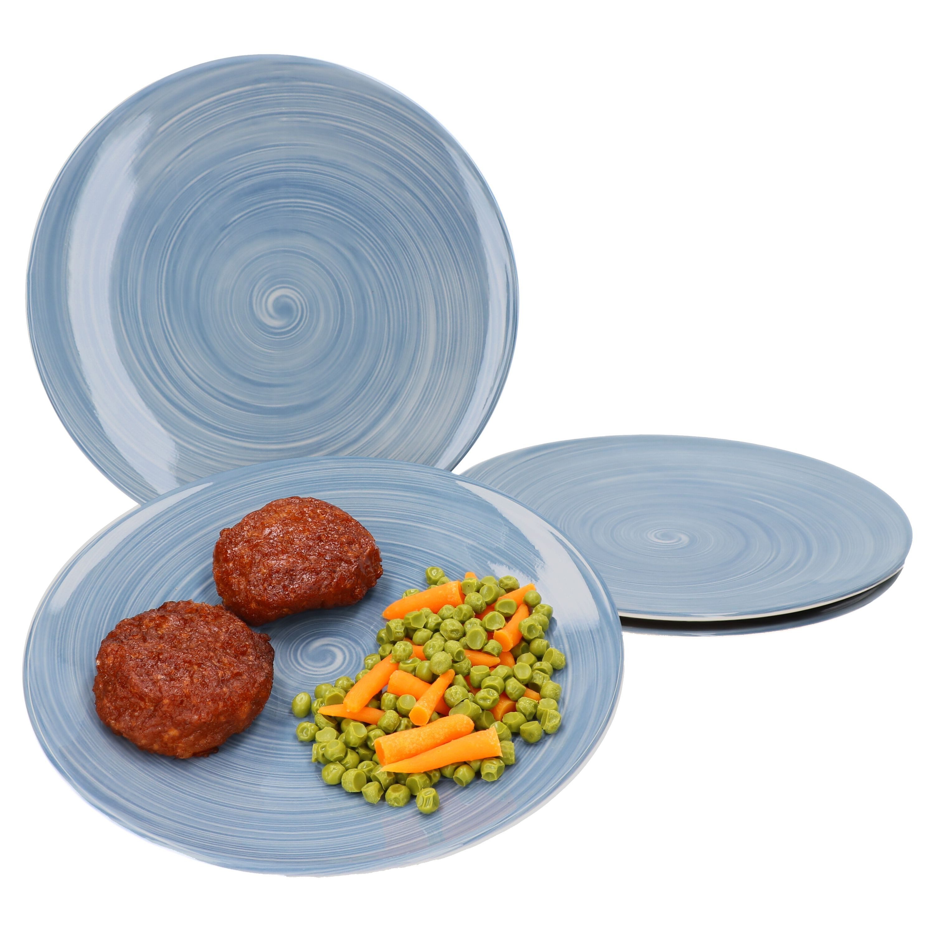 Ritzenhoff & Breker Speiseteller 4er Set Speiseteller Uni Blau Julia 26,5cm Ritzenhoff & Breker