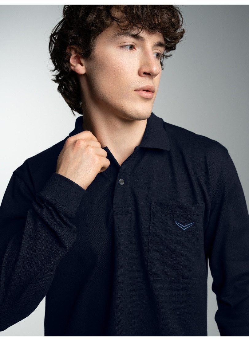 Trigema Poloshirt TRIGEMA Poloshirt mit Brusttasche (1-tlg)