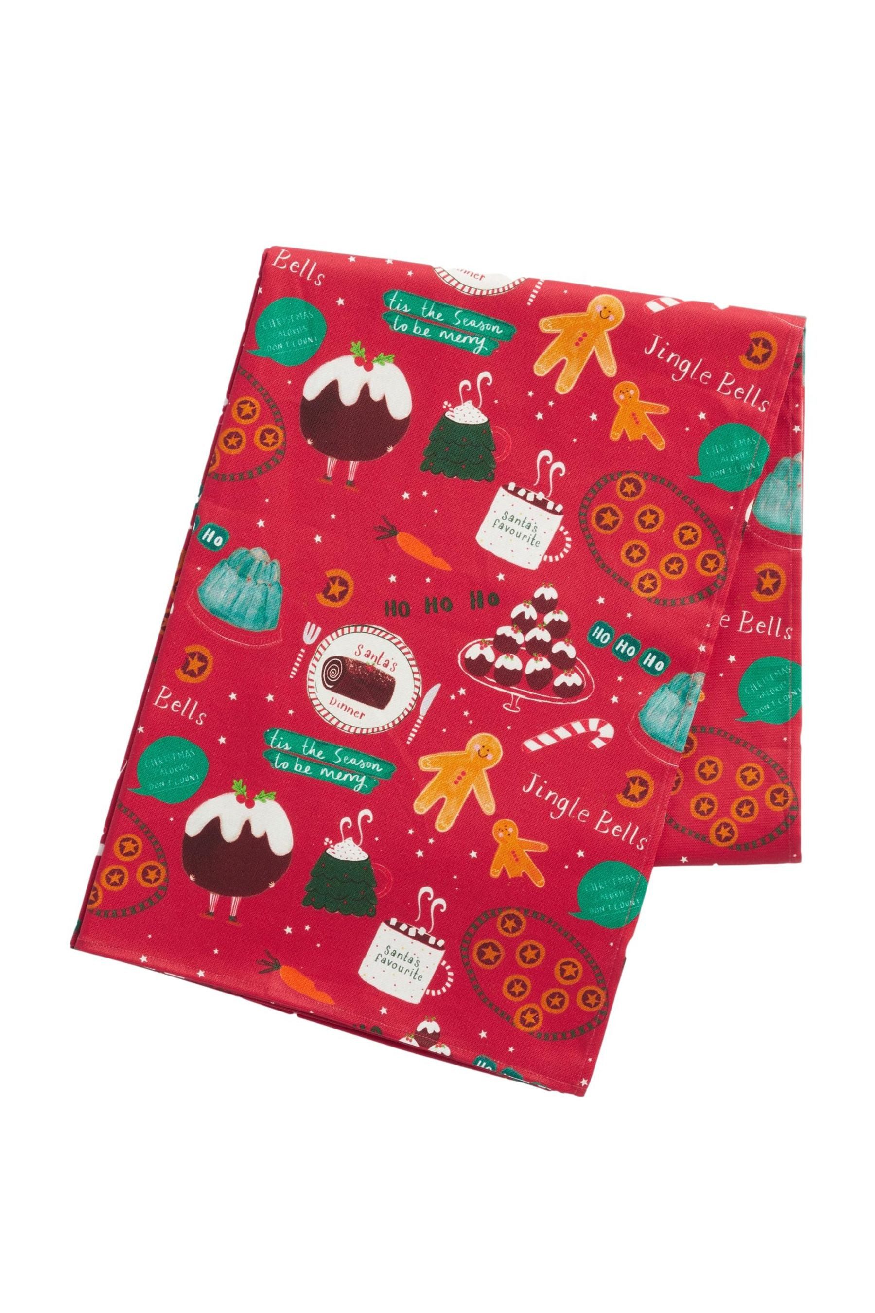 Tischdecke Wachstuchtischdecke Weihnachtspudding