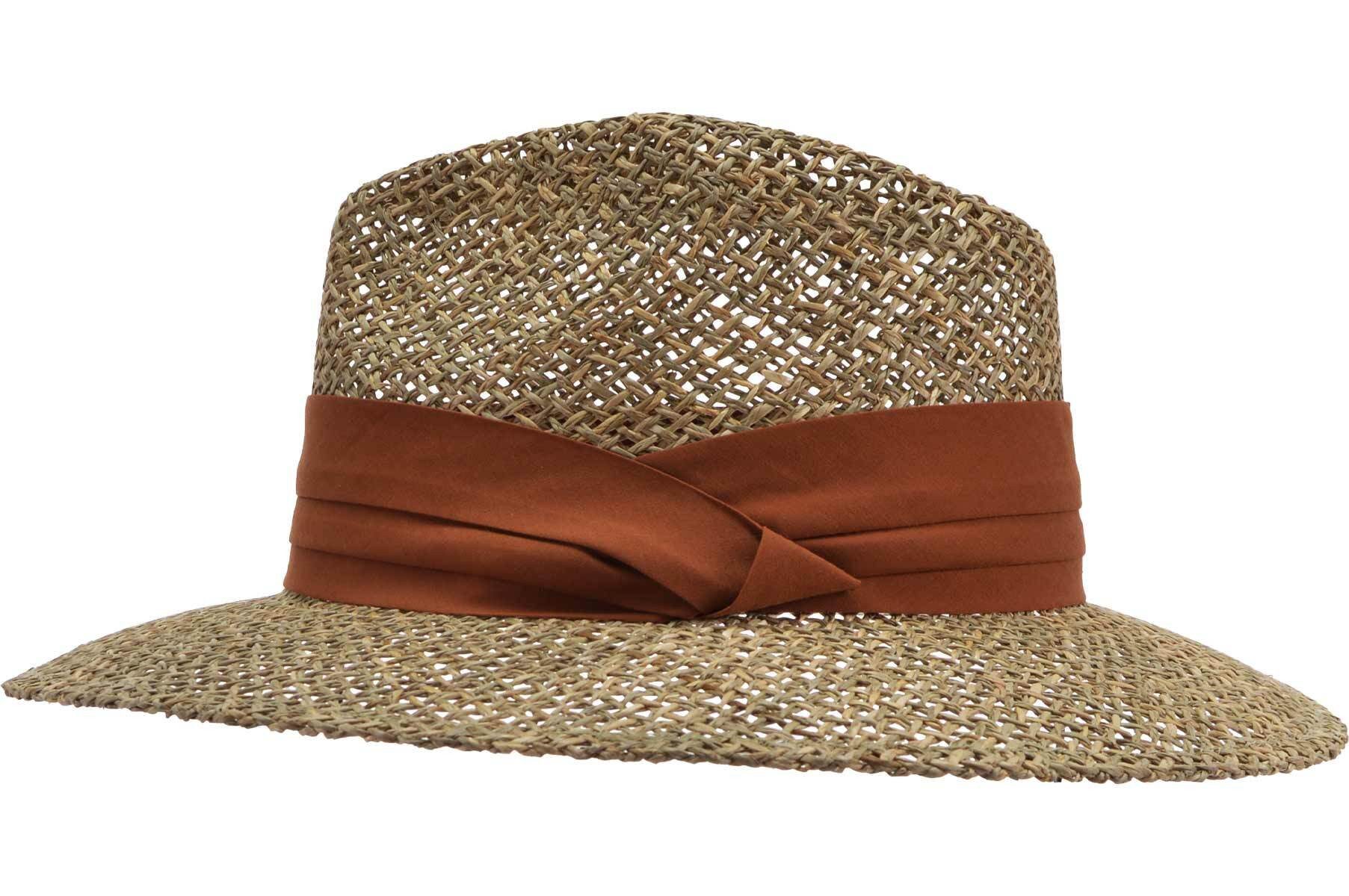 Seeberger Strohhut Seegras Fedora 55097-0