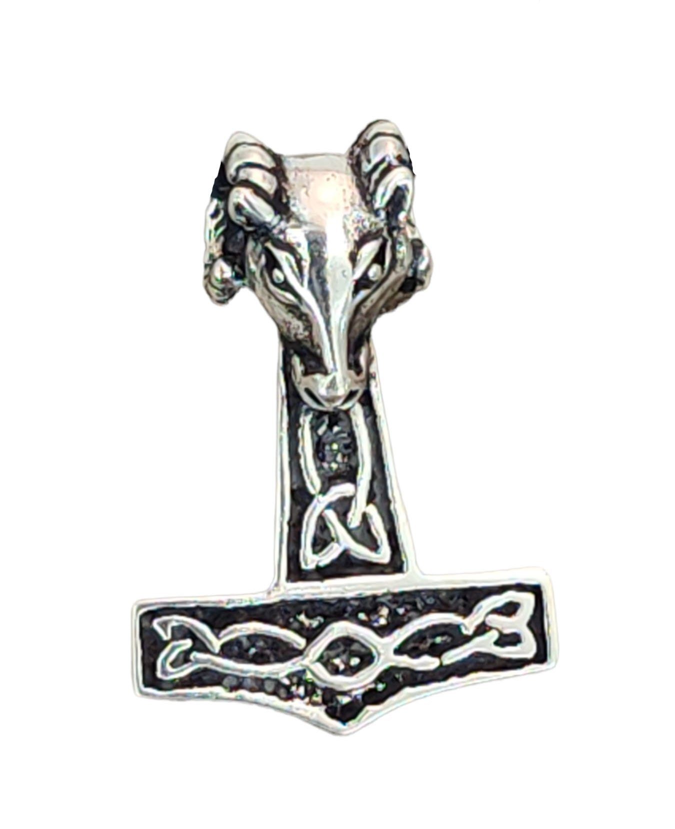 Thorshammer Odin Thorhammer Thor Leather Silber Kiss 925 Mjölnir Anhänger of Kettenanhänger