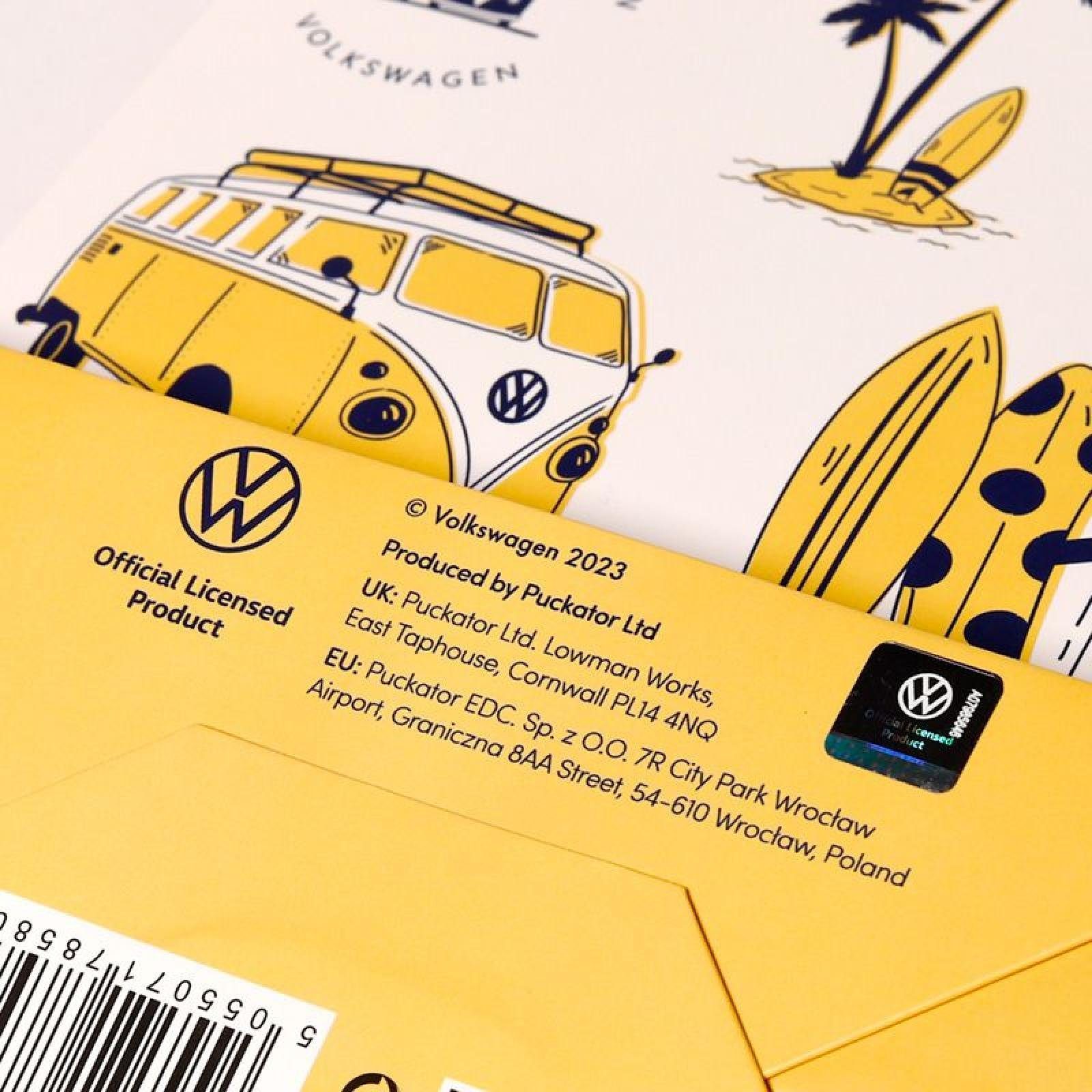 Puckator Geschenkpapier Volkswagen Gift Explore Bulli T1 VW (M) Bag (pro Stück) 