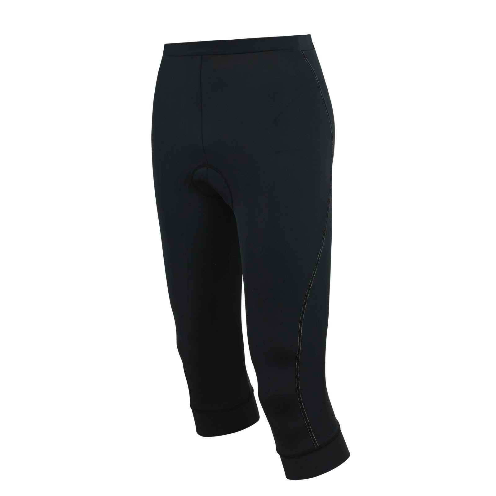 Airtracks Radlerhose Damen Fahrradhose 3/4 Lang Comfort Line (» S M L XL XXL «) Radhose mit 3D Air Flow Gel Polster, & Quick Dry Funktion