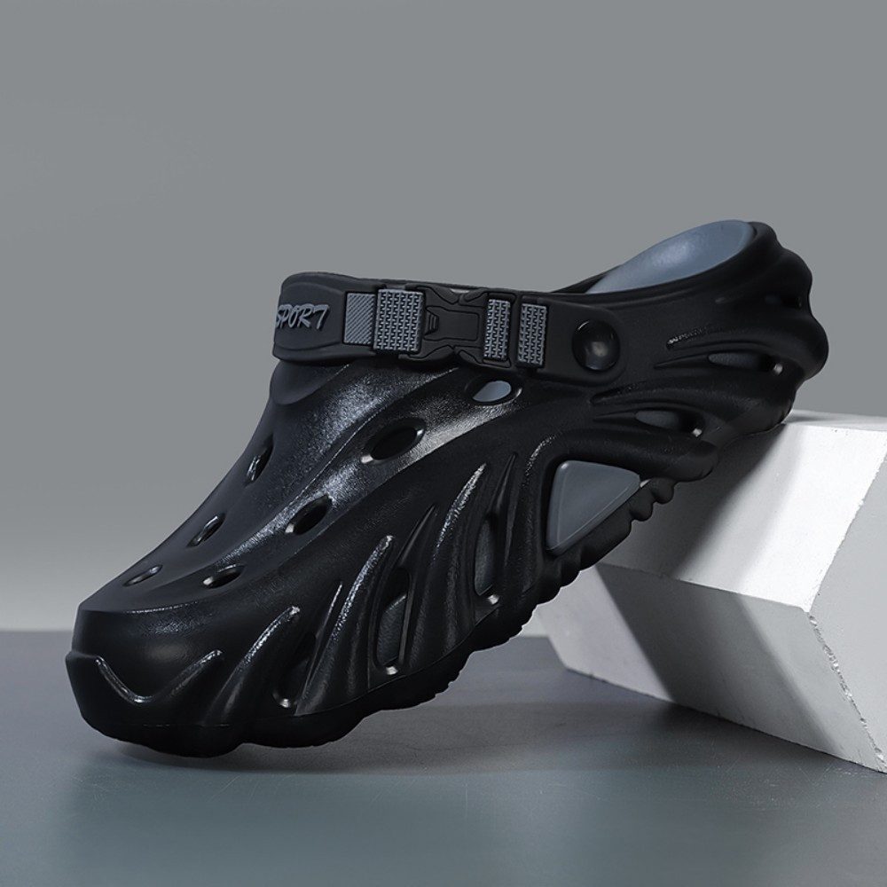 HUSK'SWARE Atmungsaktive Gartenpantoletten mit Fersenriemen Clog (Rutschfeste Sohle aus EVA-Material, Einfach zu reinigen) Weiches & flexibles EVA-Material Ruts – Bild 5 von 5