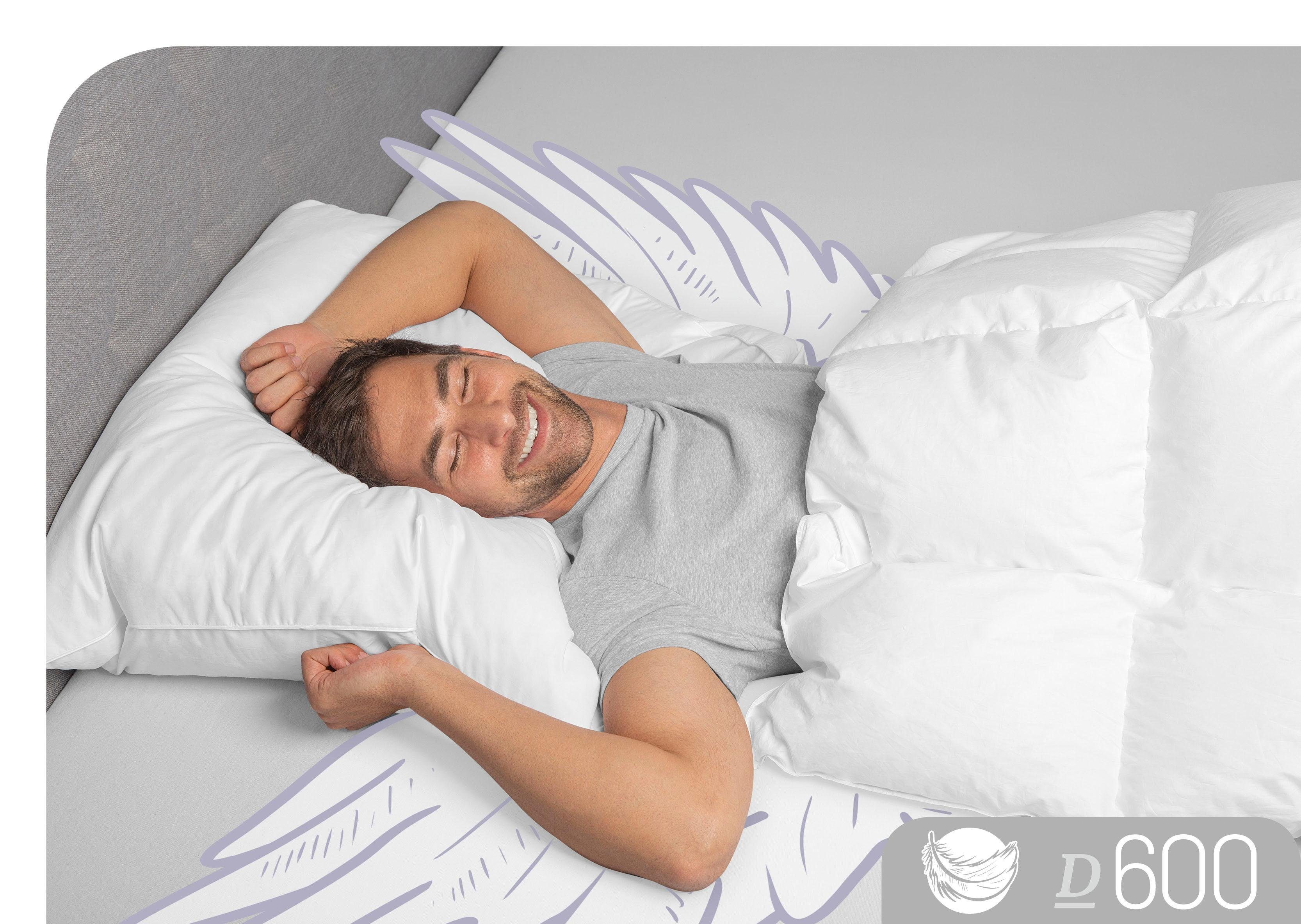 Schlafstil 3-Kammer-Kopfkissen D600, hergestellt in Deutschland, allergikerfreundlich