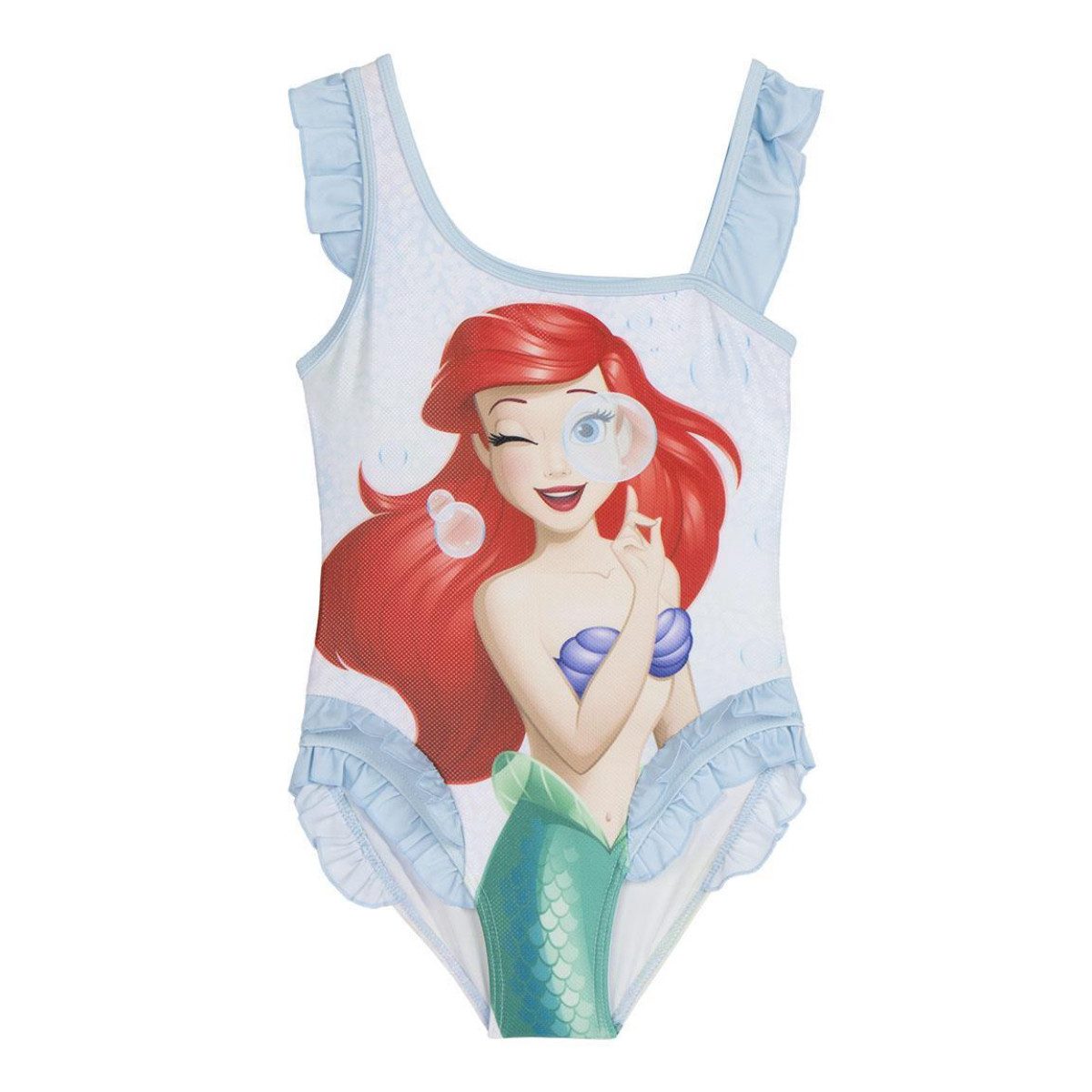 Disney Princess Badeanzug Mädchen mit Fanmotiv für Sommer und Urlaub (Set)