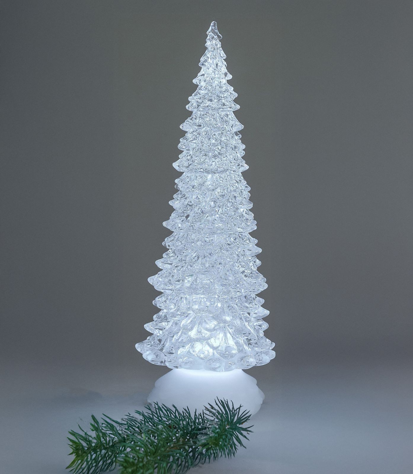 formano LED Dekolicht Weihnachtsbaum Acryl 27 cm Pyramide mit Licht & sprud günstig online kaufen