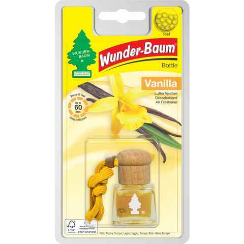 Kunstbaum Bottle Duft Flakon Vanille WUNDERBAUM Luft Erfrischer Vanilla 4,5 ml, Wunder-Baum