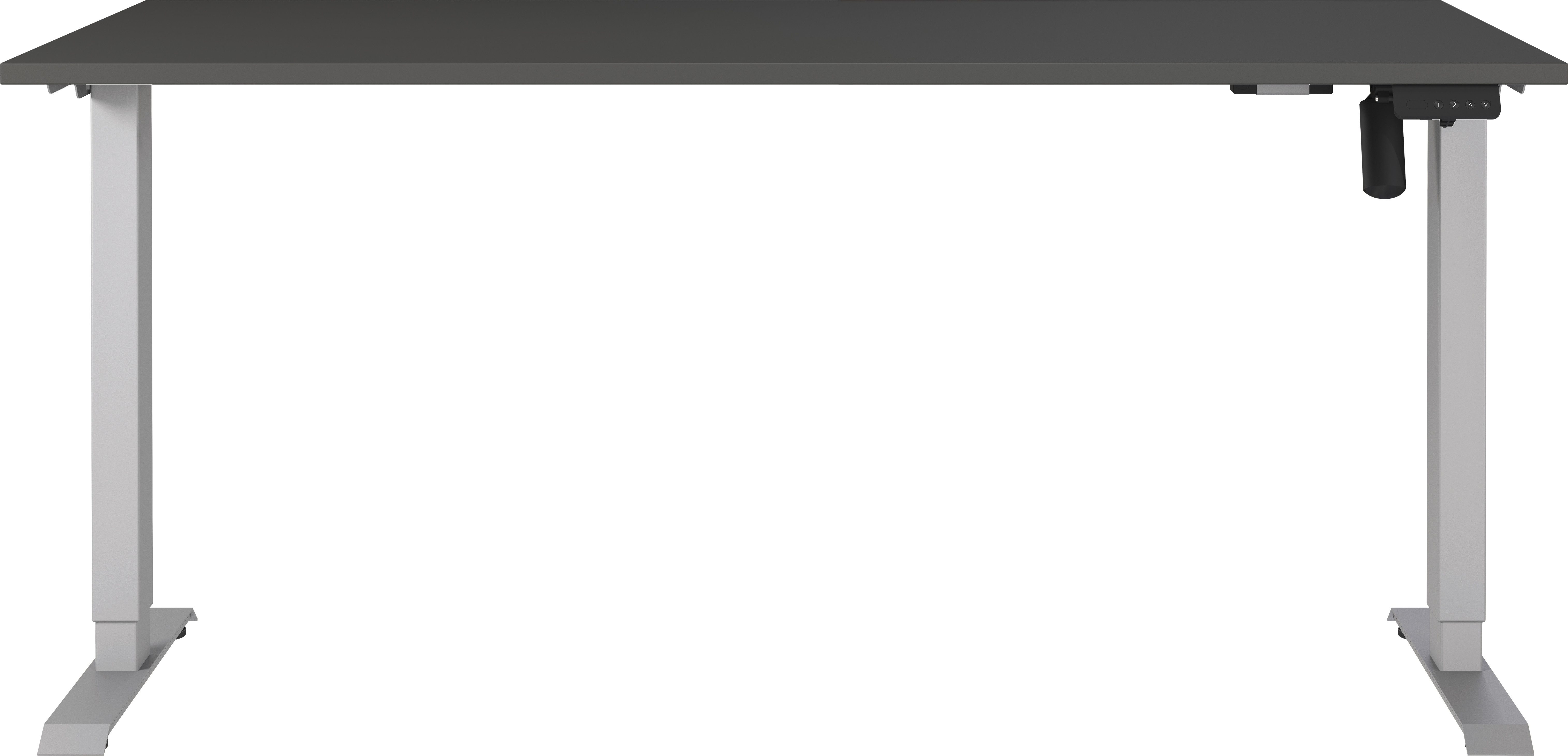 GERMANIA Schreibtisch Boras, elektrisch höhenverstellbar, Breite 120/140/16 günstig online kaufen