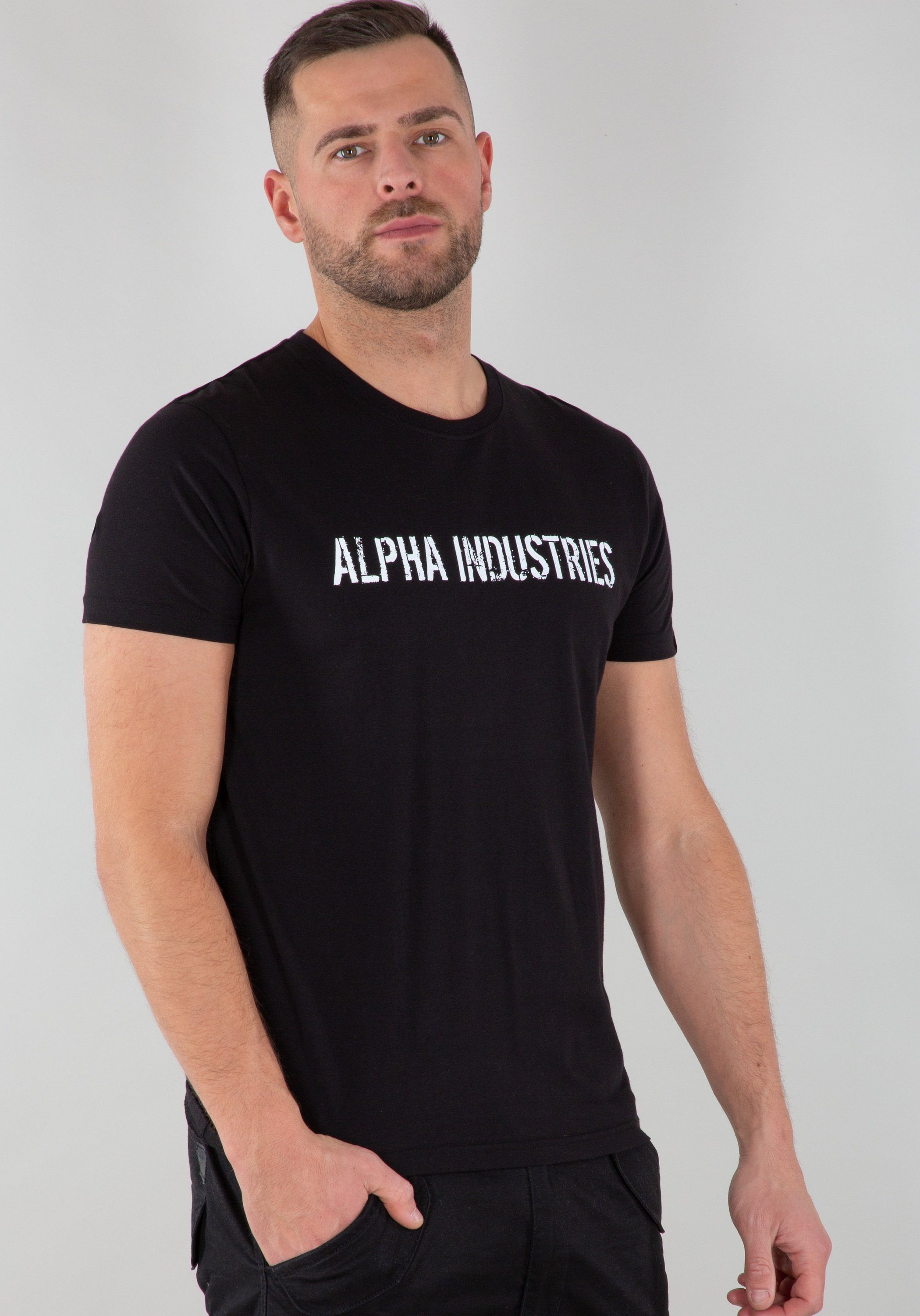 Alpha Industries T-Shirt Alpha Industries Men - T-Shirts RBF Moto T black | T-Shirts