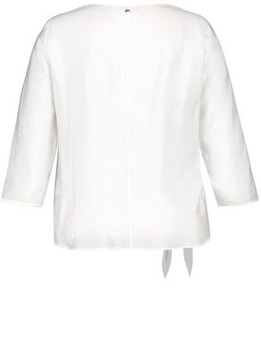 Samoon Klassische Bluse Blusenshirt mit Knoten-Detail