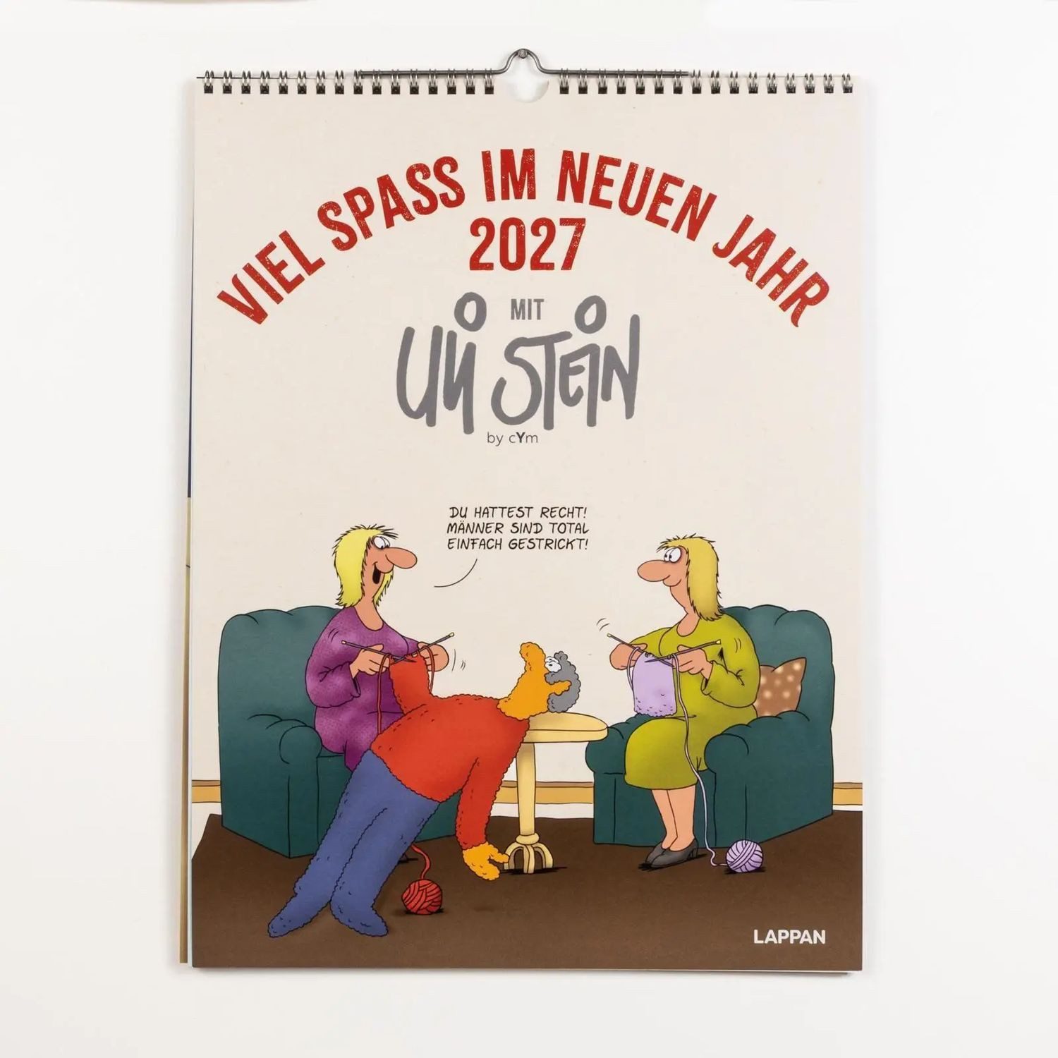 Lappan Verlag Wandkalender Viel Spaß im neuen Jahr 2027 mit Uli Stein: Monatsplaner mit...