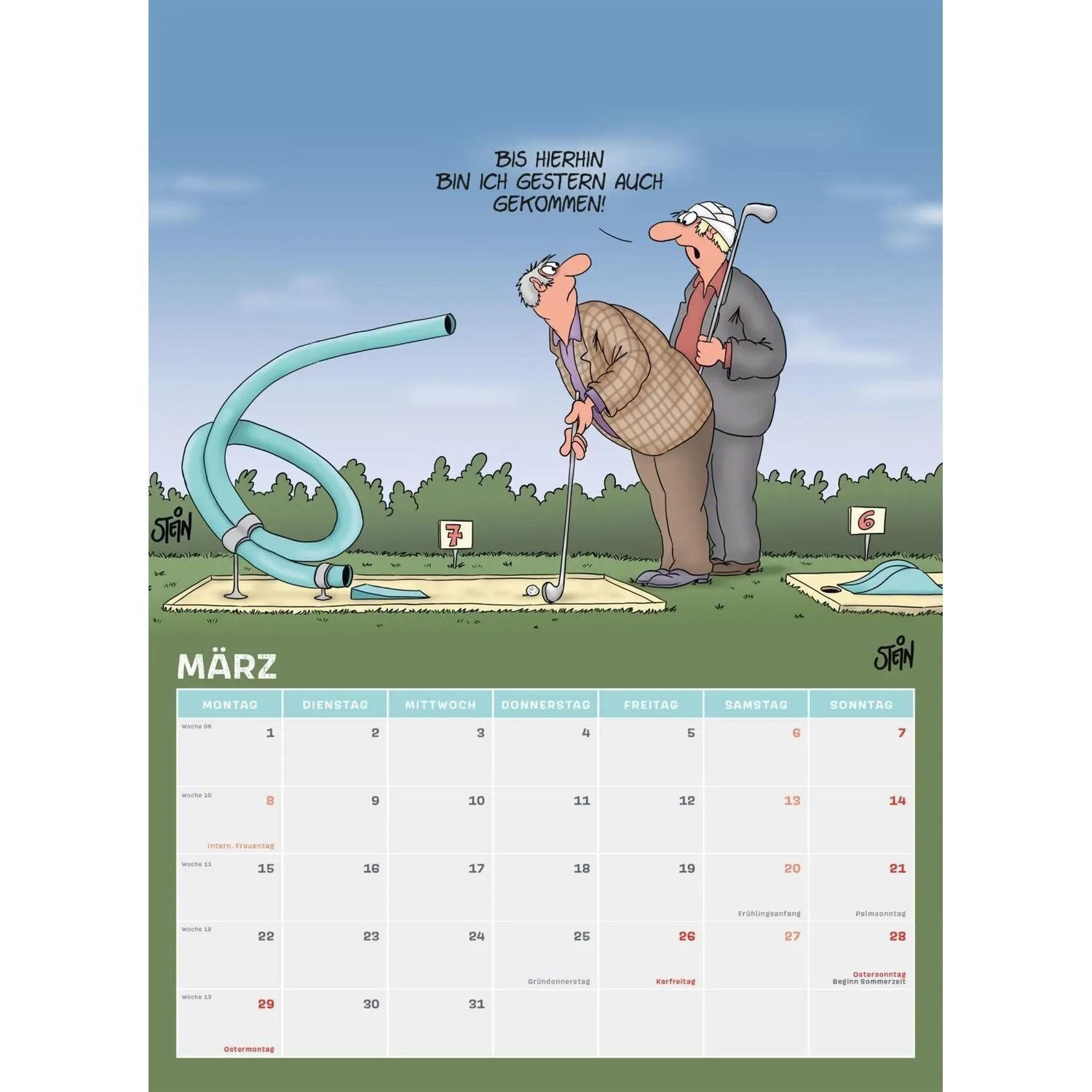 Lappan Verlag Wandkalender Uli Stein Rentnerkalender 2027: Monatskalender für die Wand – Bild 4 von 5