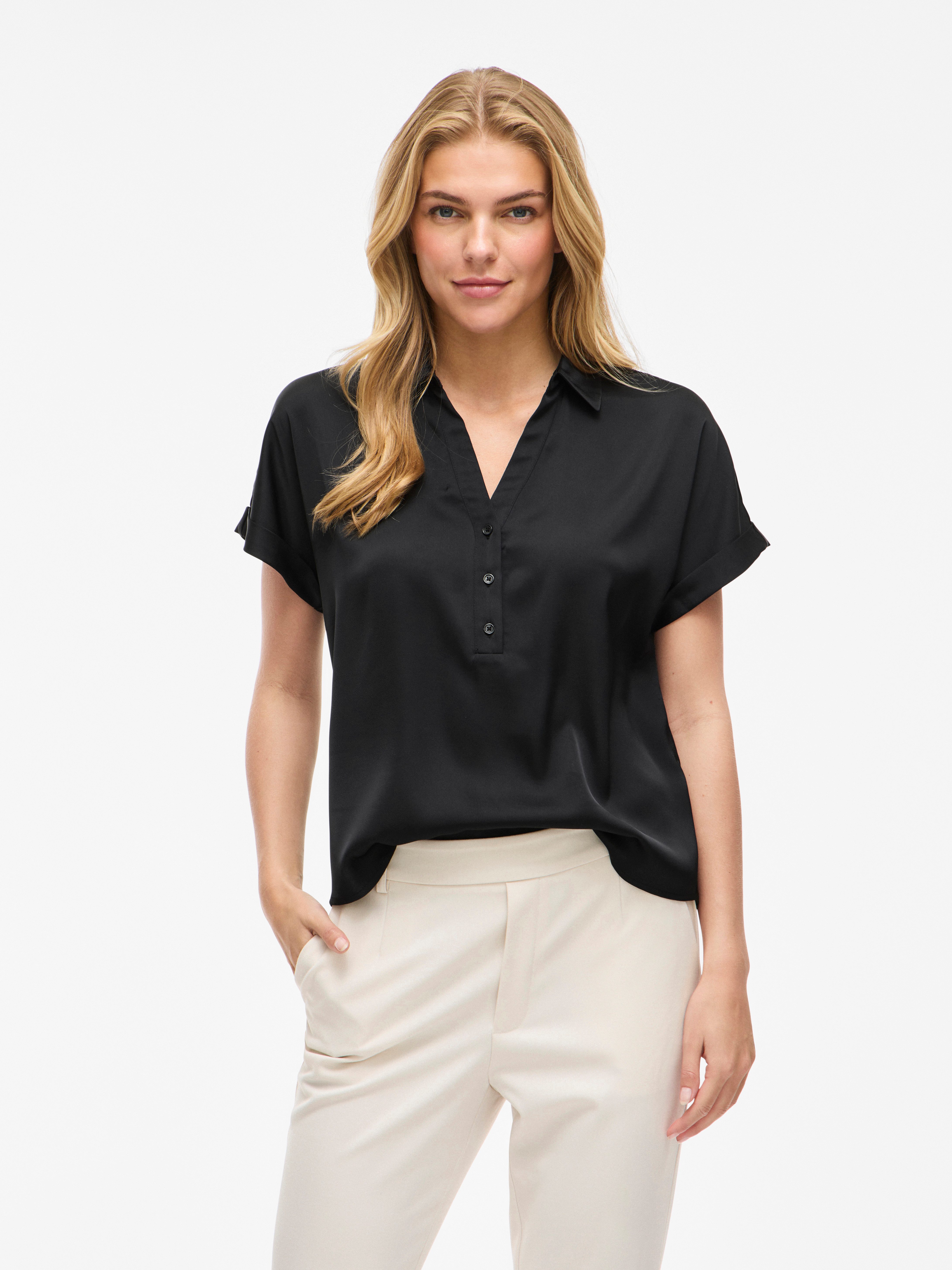 Kurzarmbluse VIENNA RAVENNA S/S TOP - NOOS
